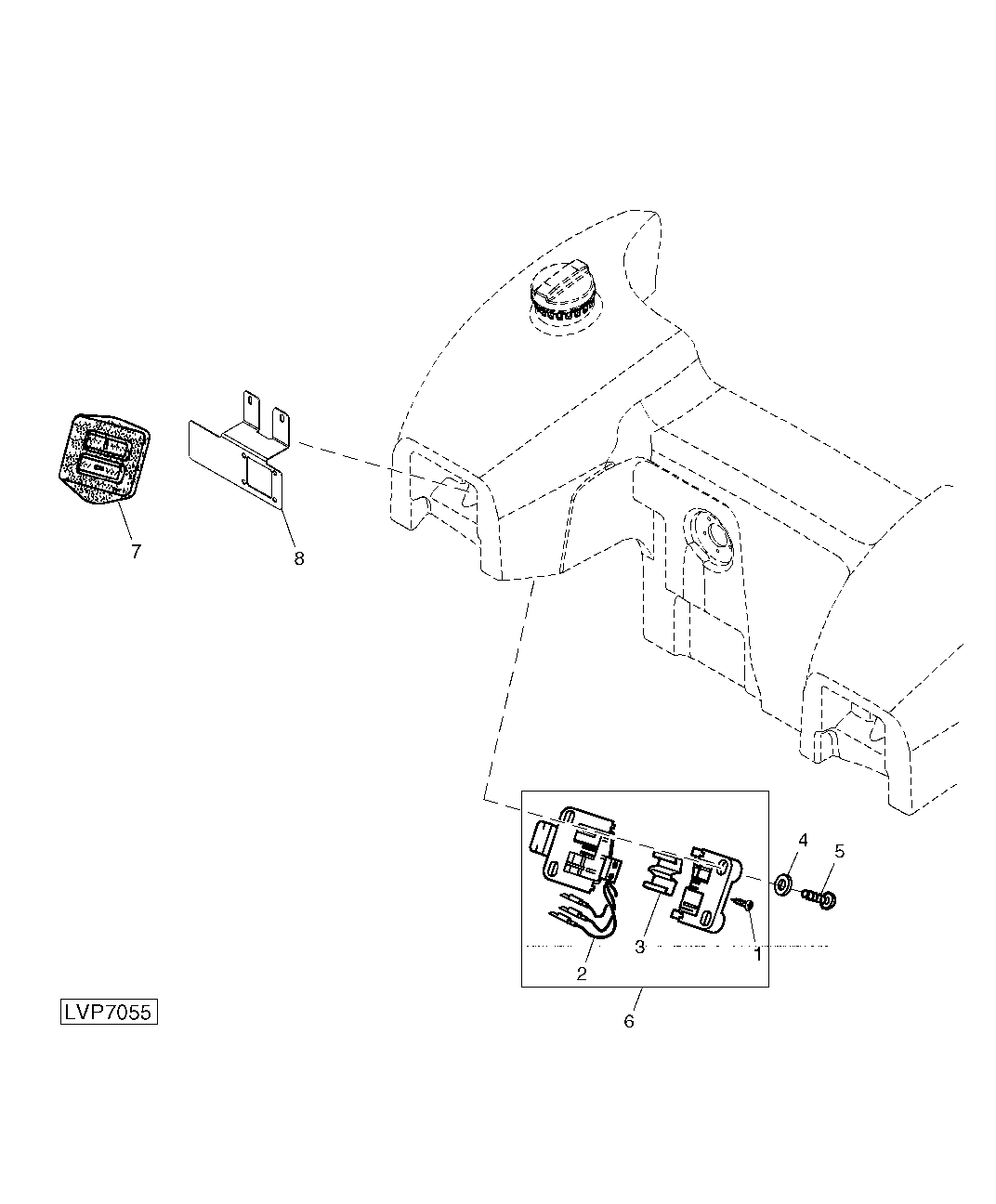 ELECTRO-HYDRAULIC HITCH FENDER SWITCH (LEFT HAND)