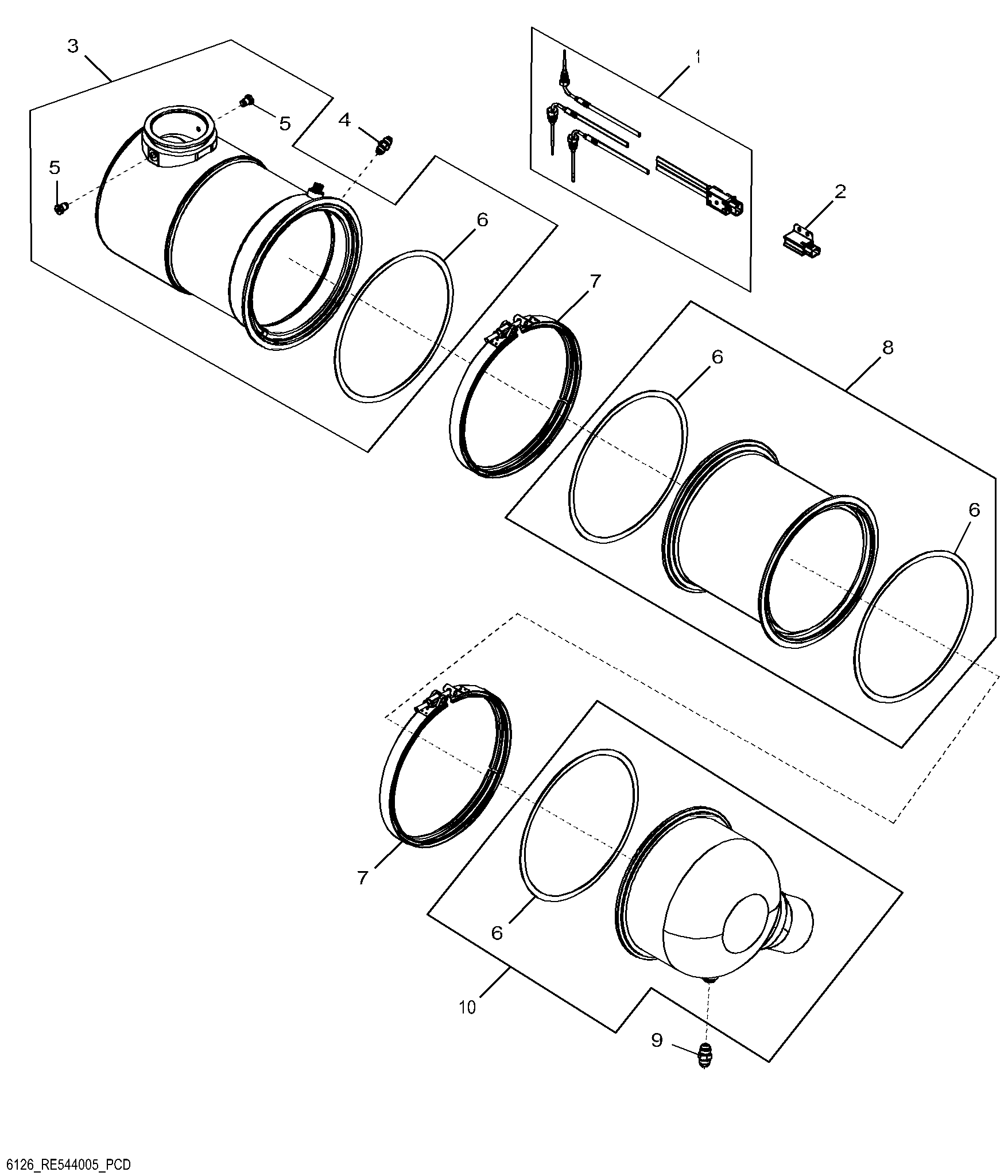 6126 Exhaust Filter / Diesel Particulate Filter