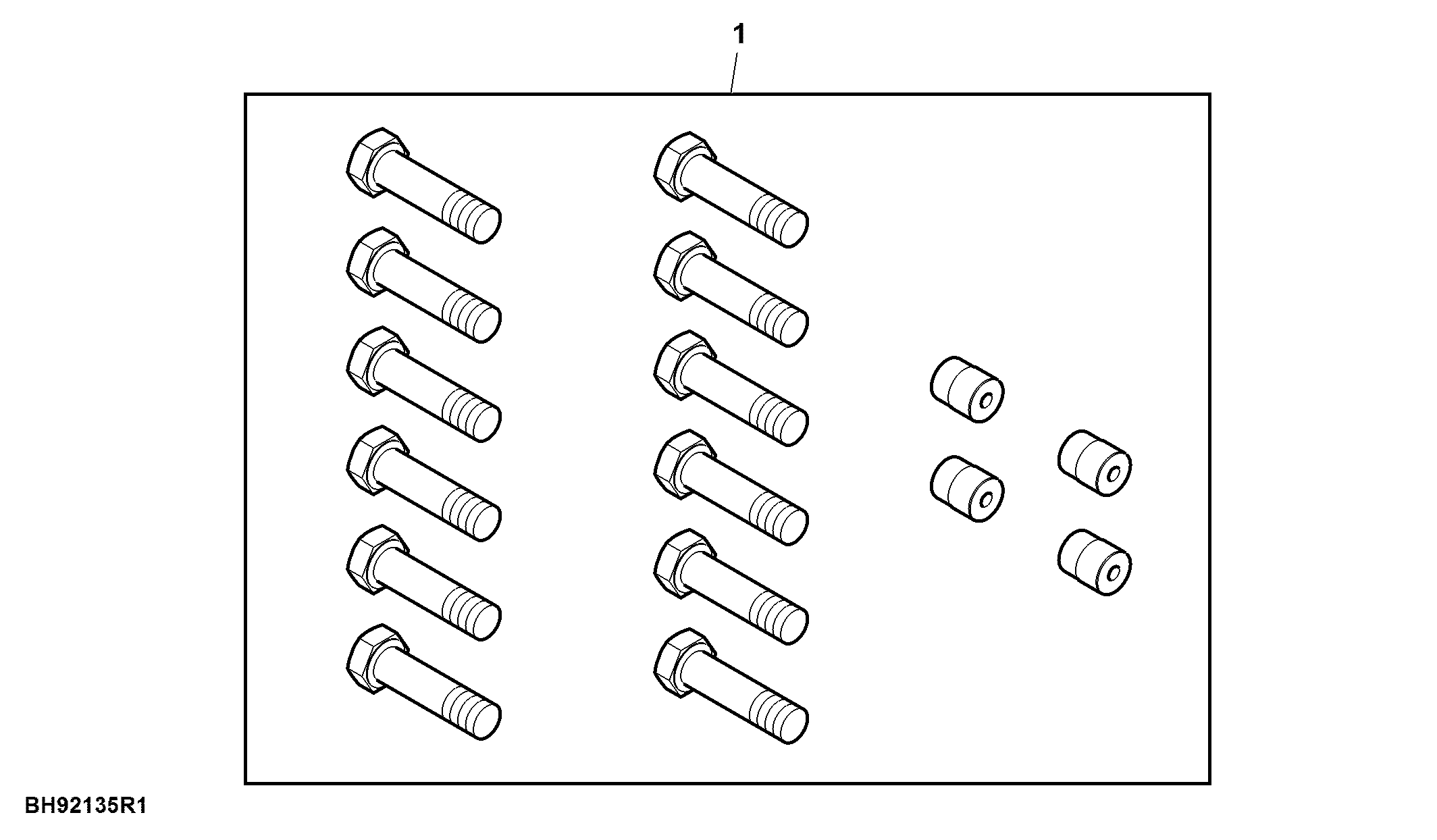 Final Drive Hardware, 105 mm, Attachment