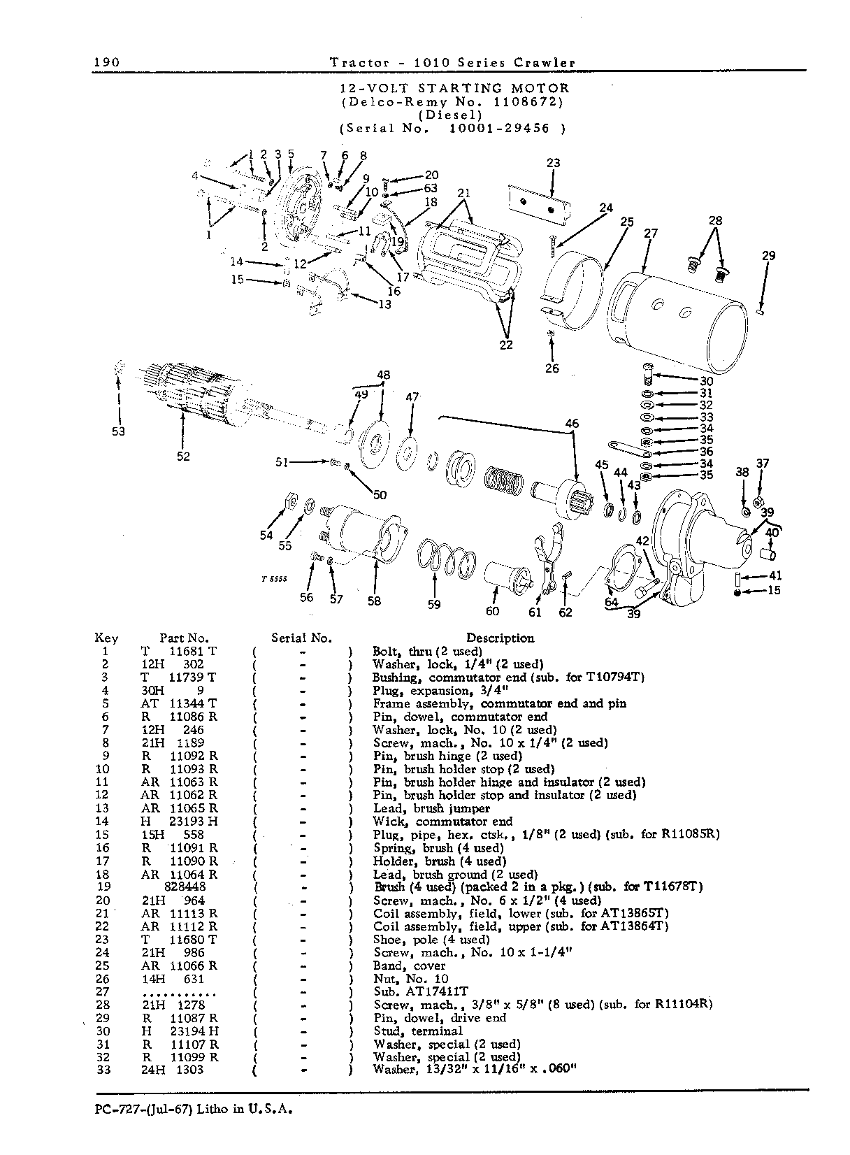 Motor, starting, 12-volt