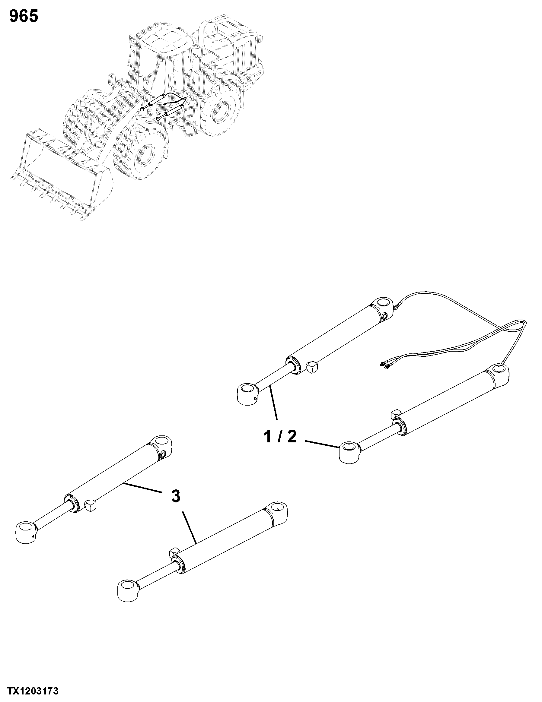 0965 Steering Cylinders