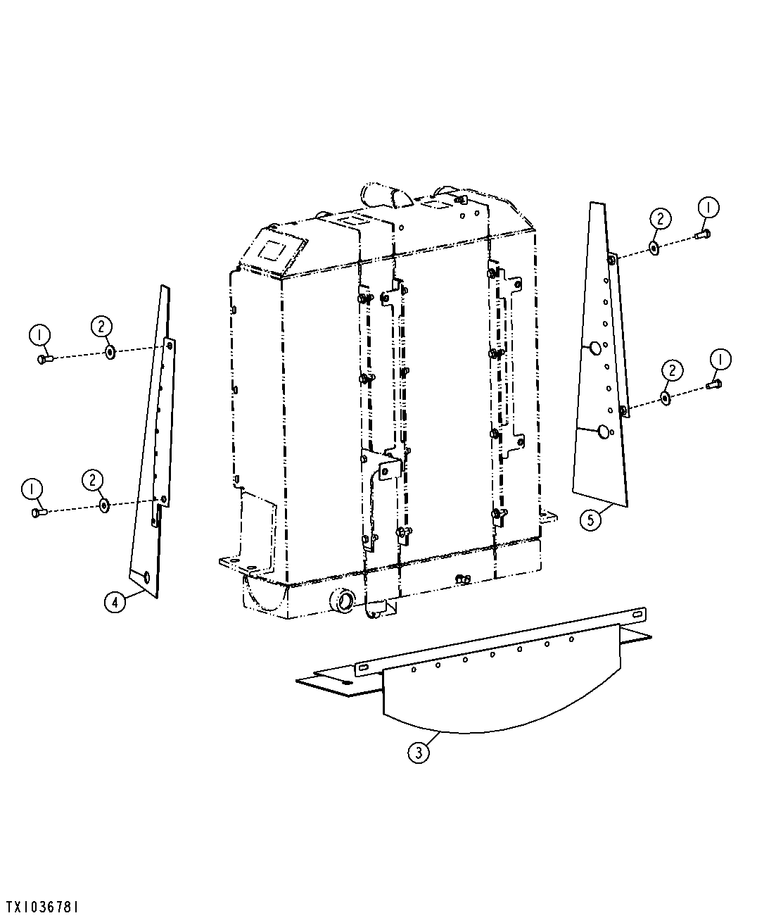 Radiator Baffles (Engine 6068HT067) ( - 172184)