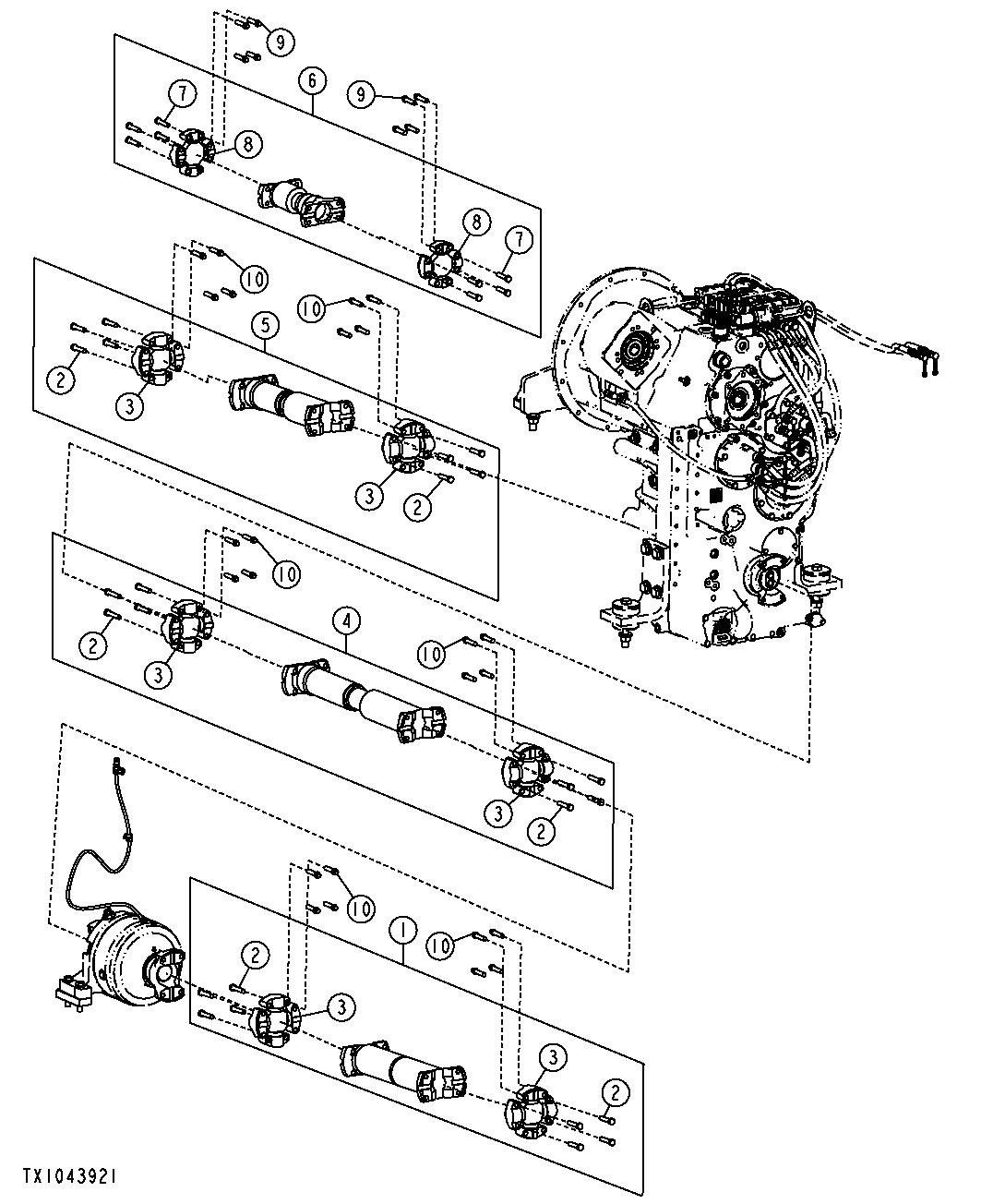 Drive Shafts (with Lock-up Torque Converter)