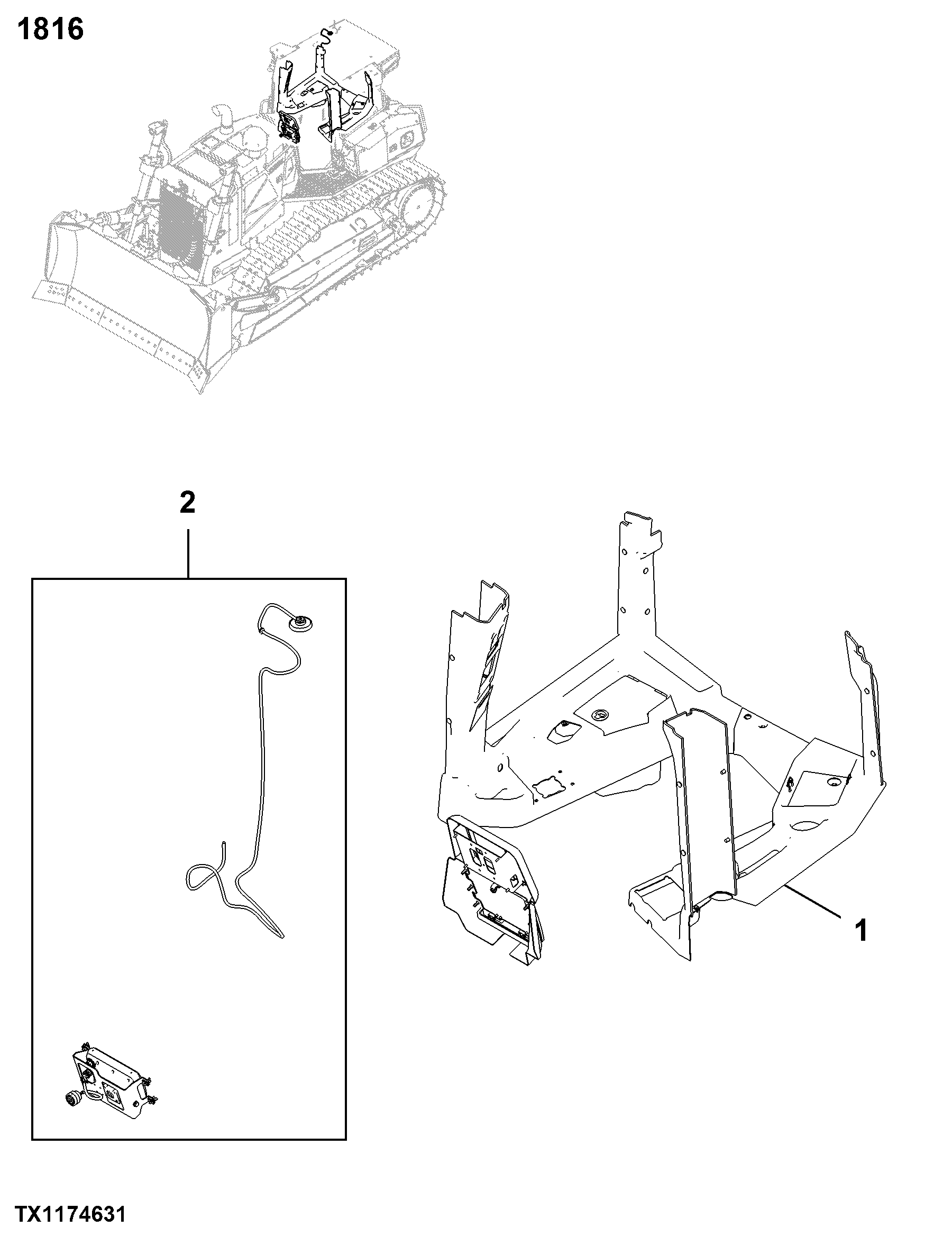 1816 Instrument and Control Mounting Structure