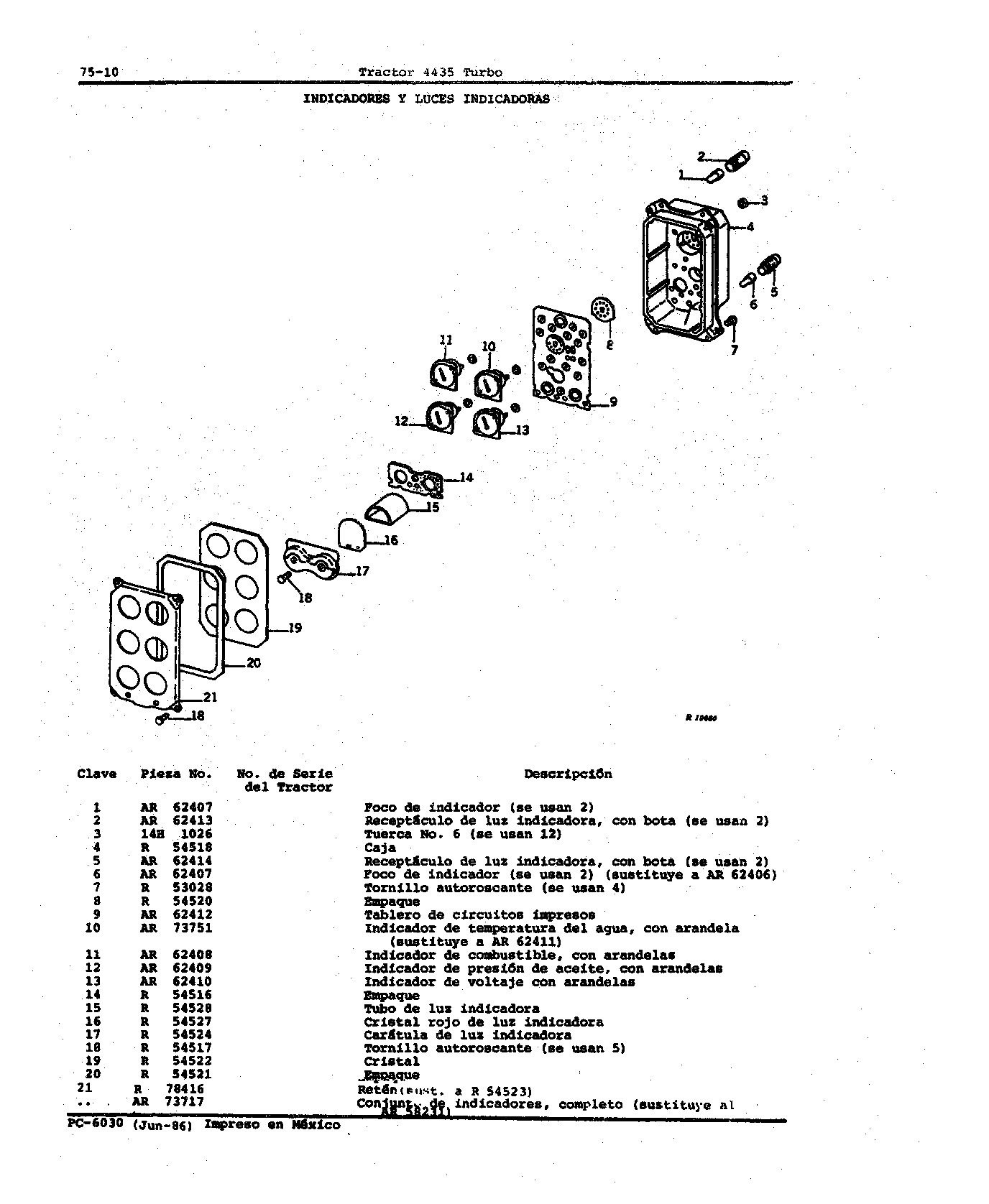 Cubretablero de Controles