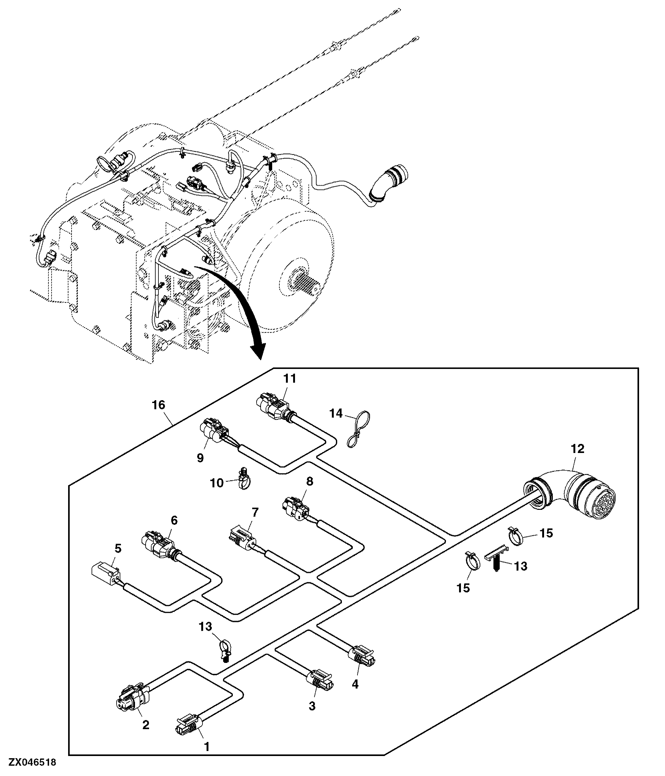 Push Button Shift Transmission, Wiring Harness