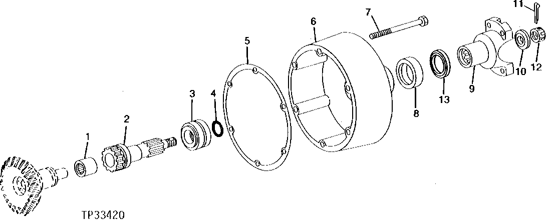 WINCH INPUT SHAFT AND CLUTCH COVER (MODEL 6000 WINCH)