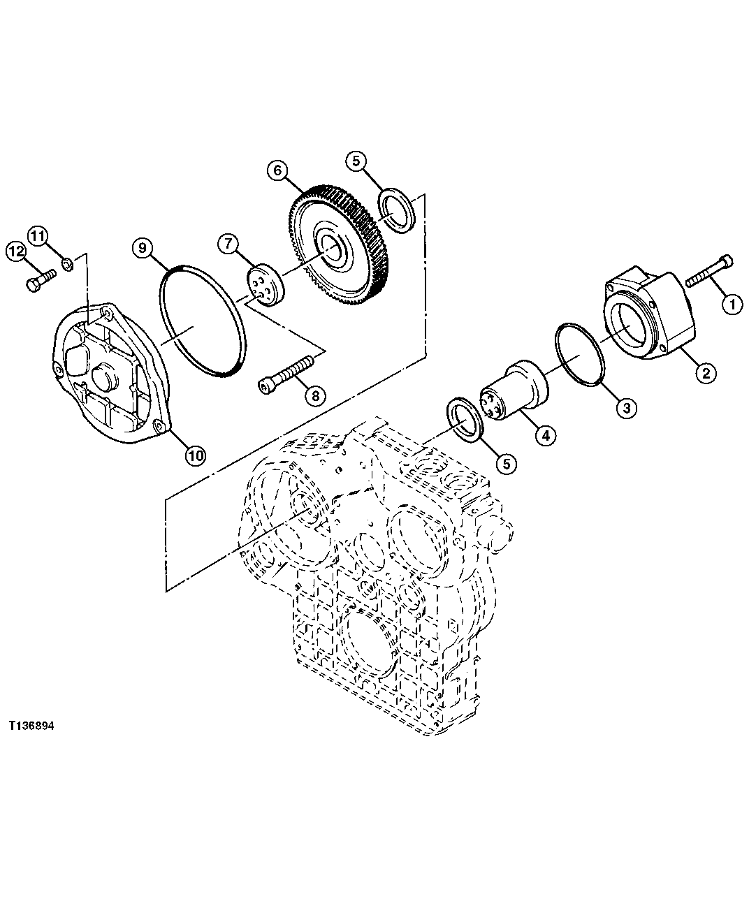 Fuel Injection Pump Drive Gear and Hardware