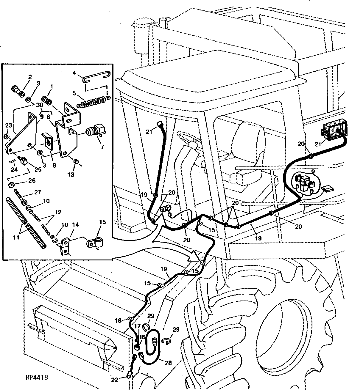 Dial-A-Matic Header Height Control Electrical Harness And Control Linkage (513951 - )