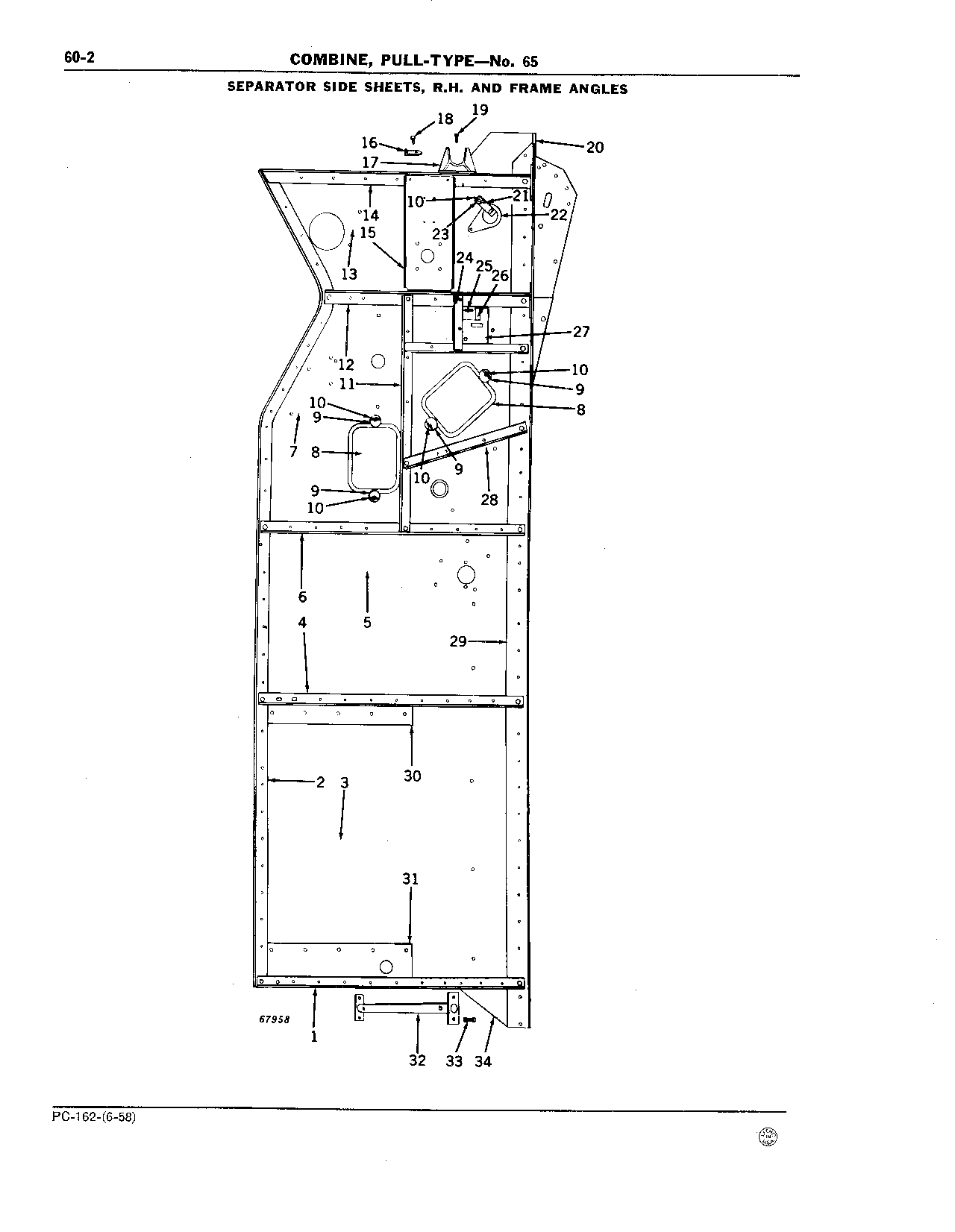 60 Separator Front, Top and Side Sheets and Ladder (Continued)