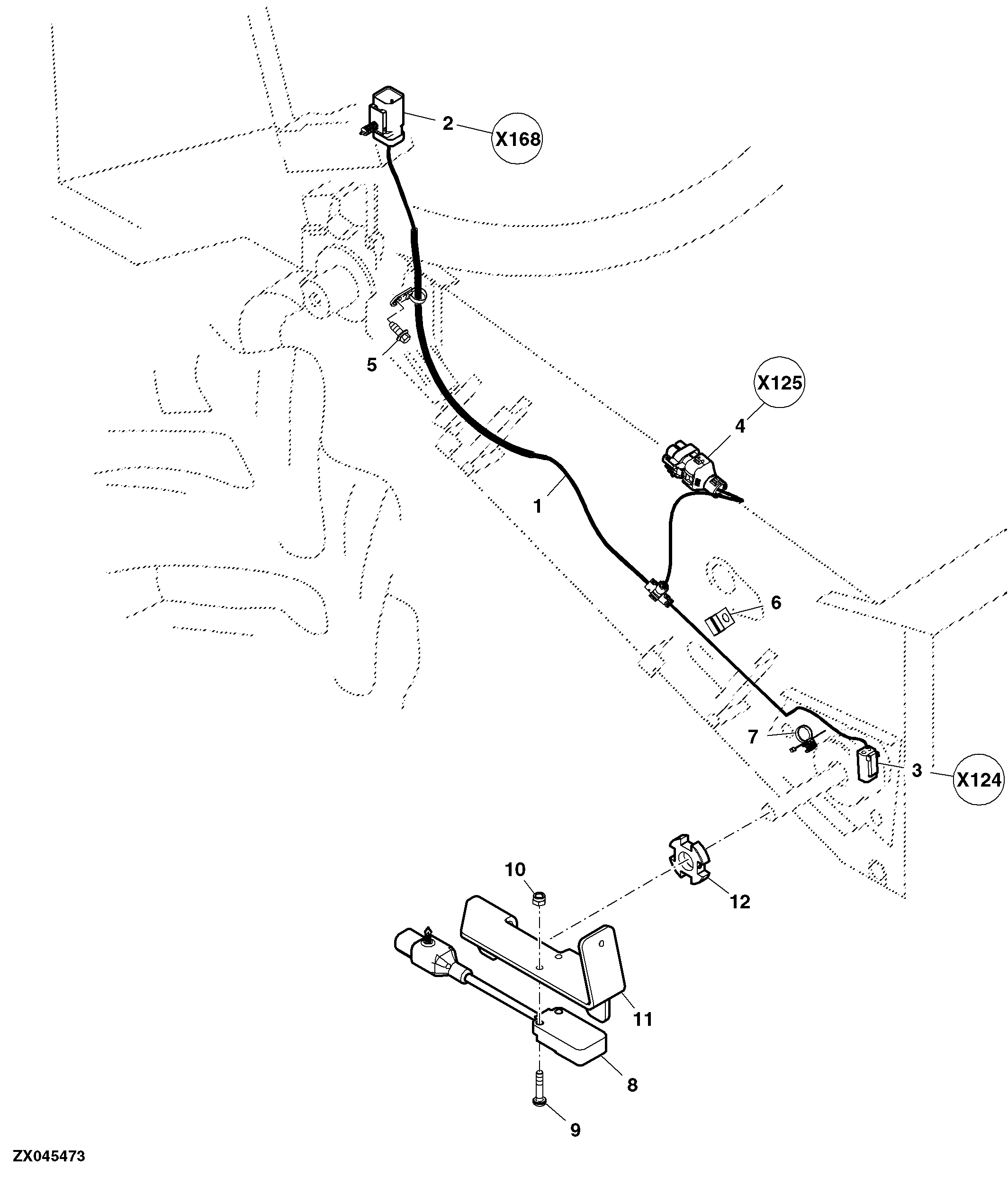 Feeder House Drive Shaft, Speed Sensor For Header Control (W/ Contour Master)