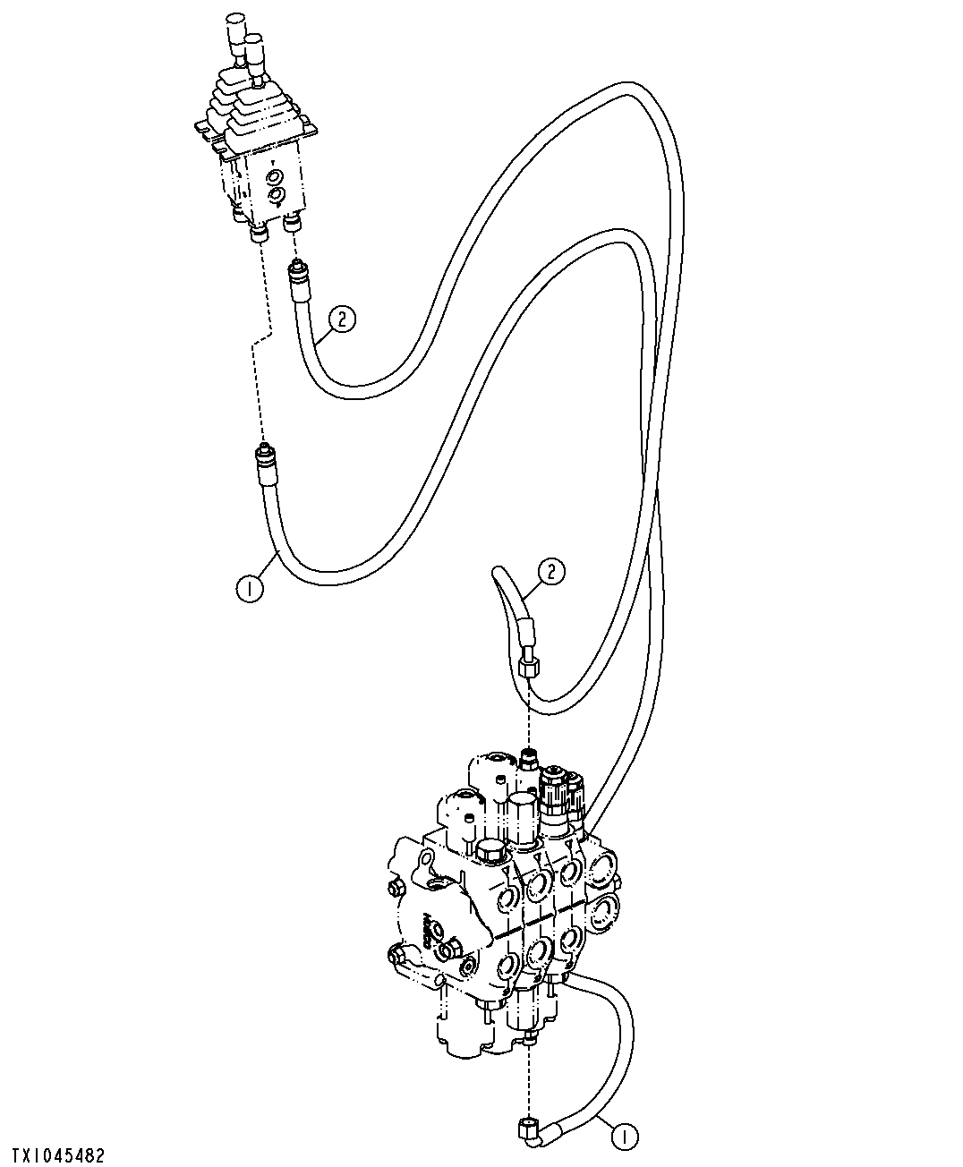 Auxiliary Pilot Control Plumbing