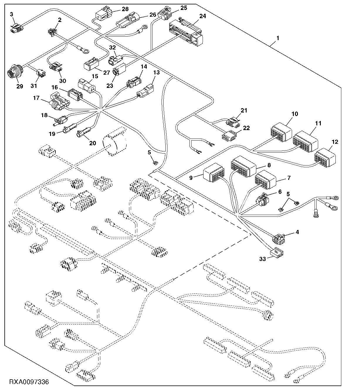 CAB WIRING HARNESS CONNECTORS (3/3) (NAV) (IVT) (40-50K)