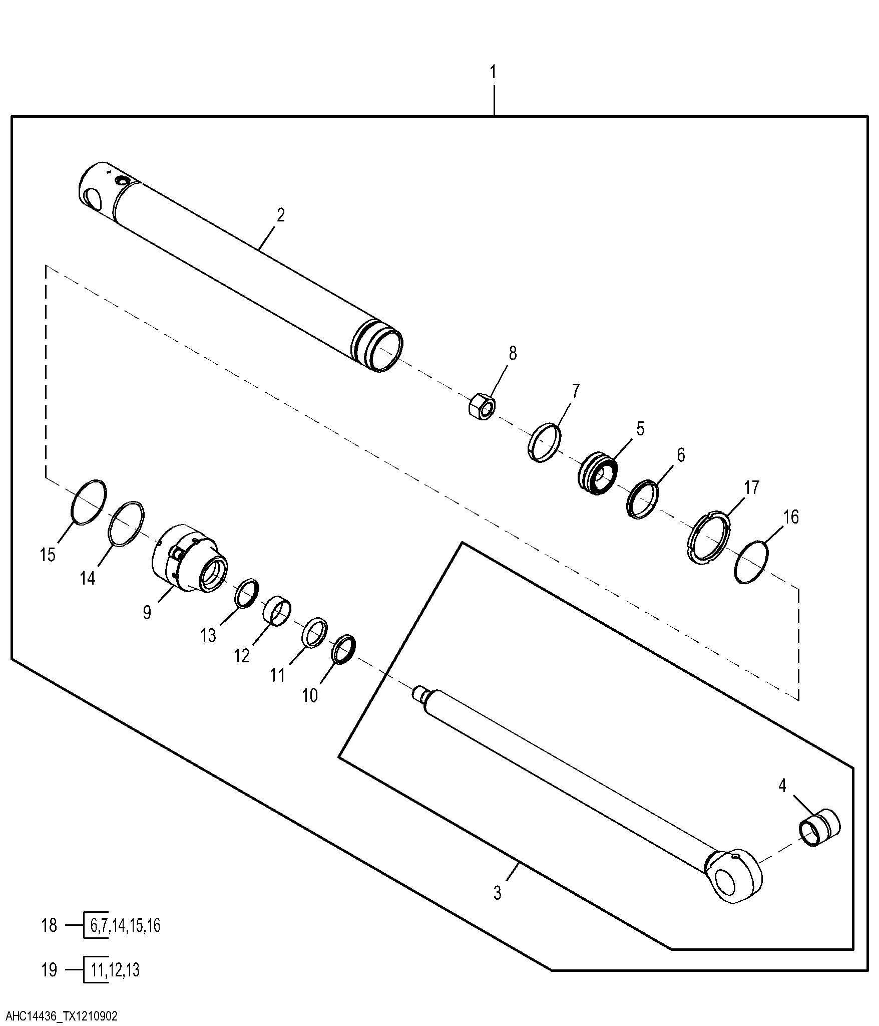 Replacement Bucket Cylinder and Repair Kits