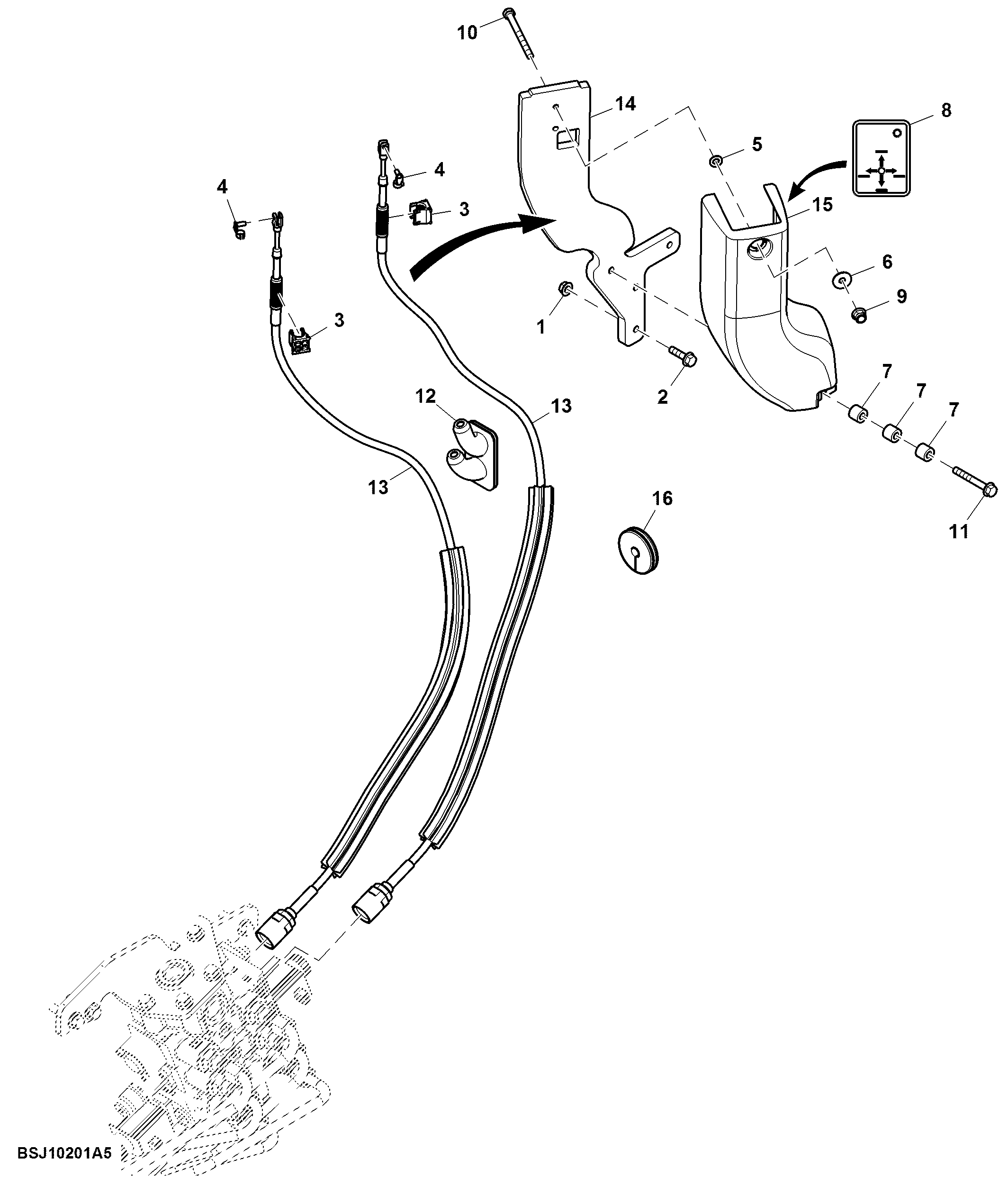 Mounting Parts, Mid Selective Control Valve