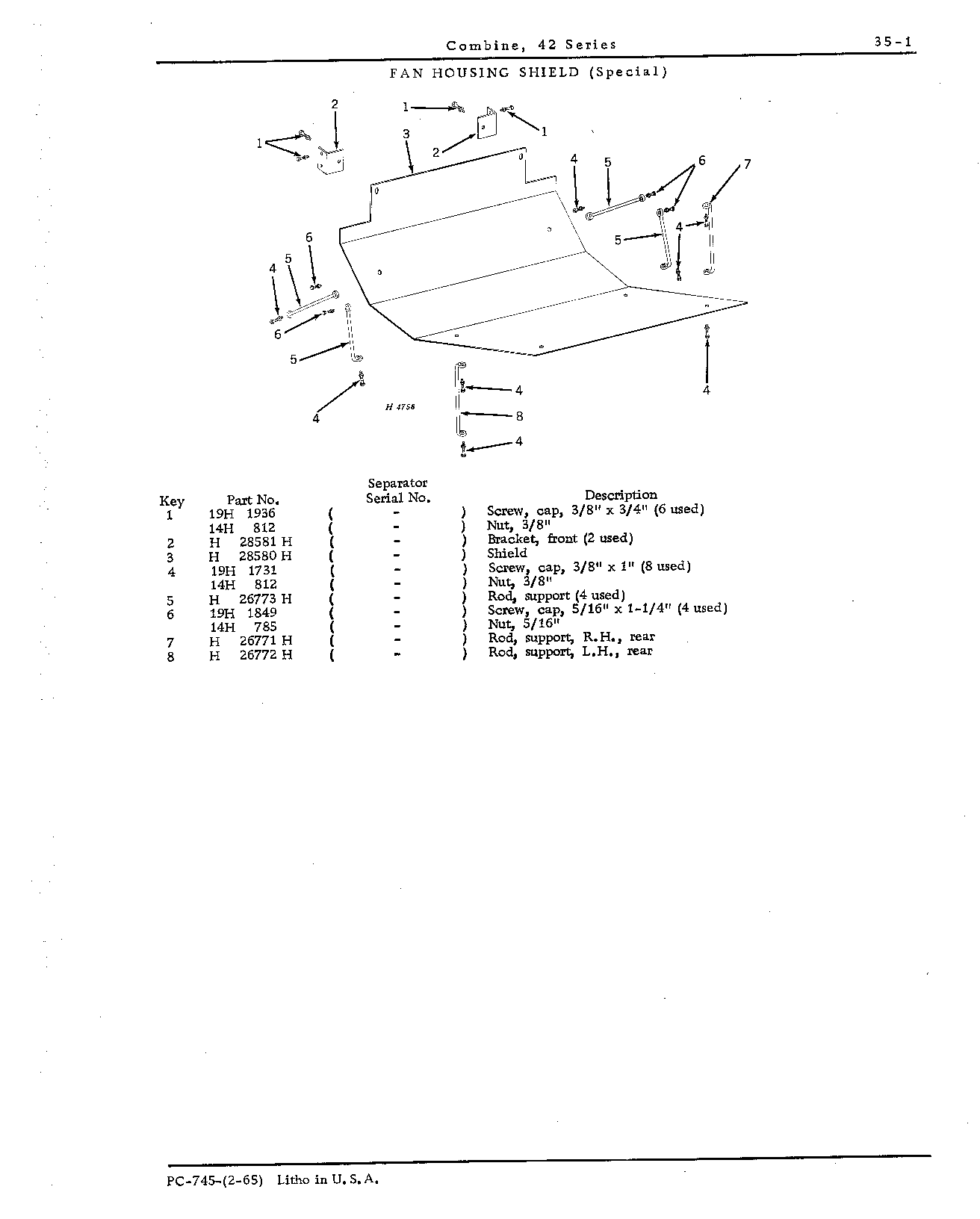 Shield, cleaning fan housing