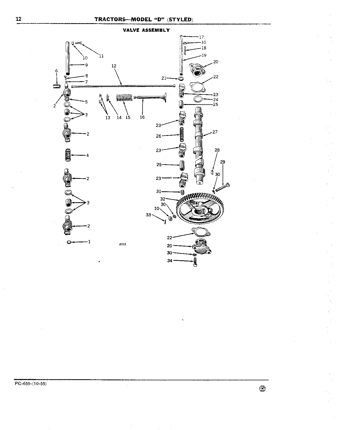 Camshaft and Associated Parts