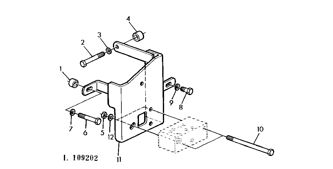 BRACKET FOR SELECTIVE CONTROL VALVES (SPOOL TYPE) WITH SG2 CAB