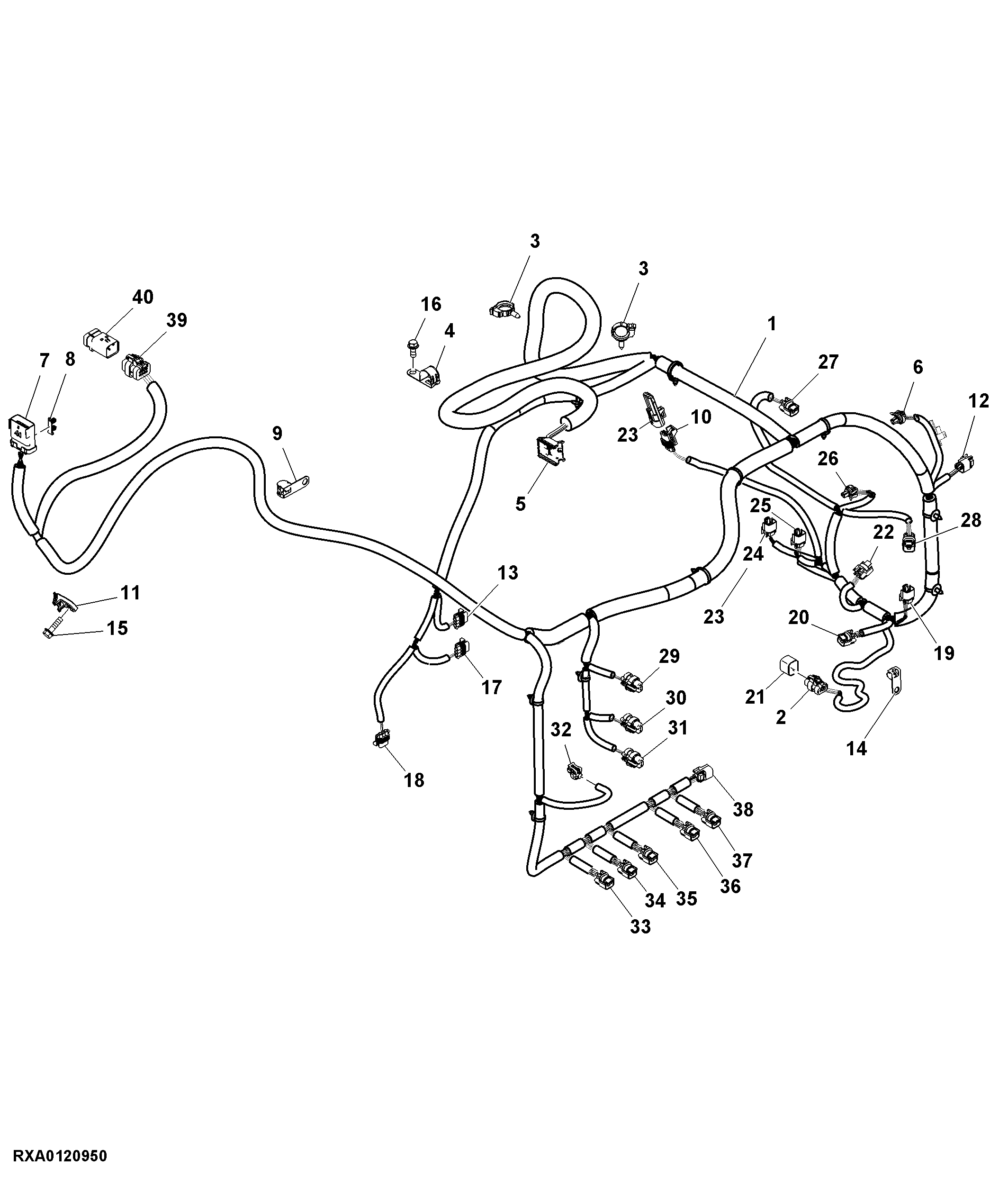 Wiring Harness, Transmission, CommandQuad™ (2/2)