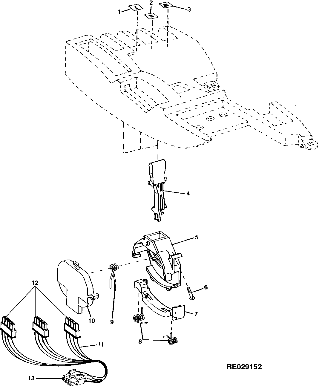 Selective Control Levers 1,2 And 3 (Armrest)