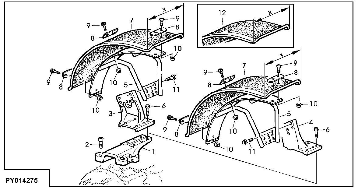 Front Fenders (MFWD, Width 355, 400 And 410MM)