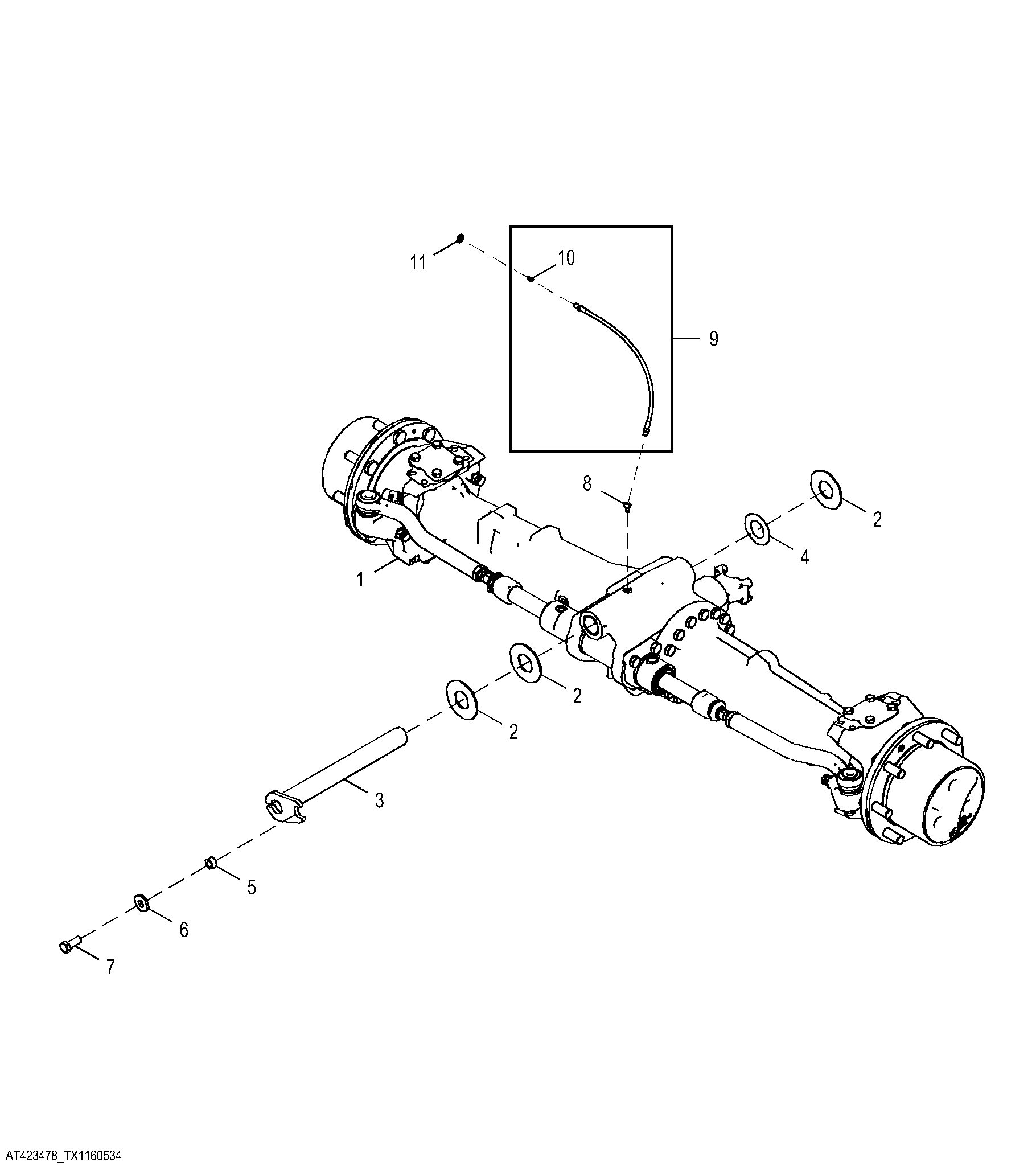 Front Axle with MFWD and Limited Slip Differential