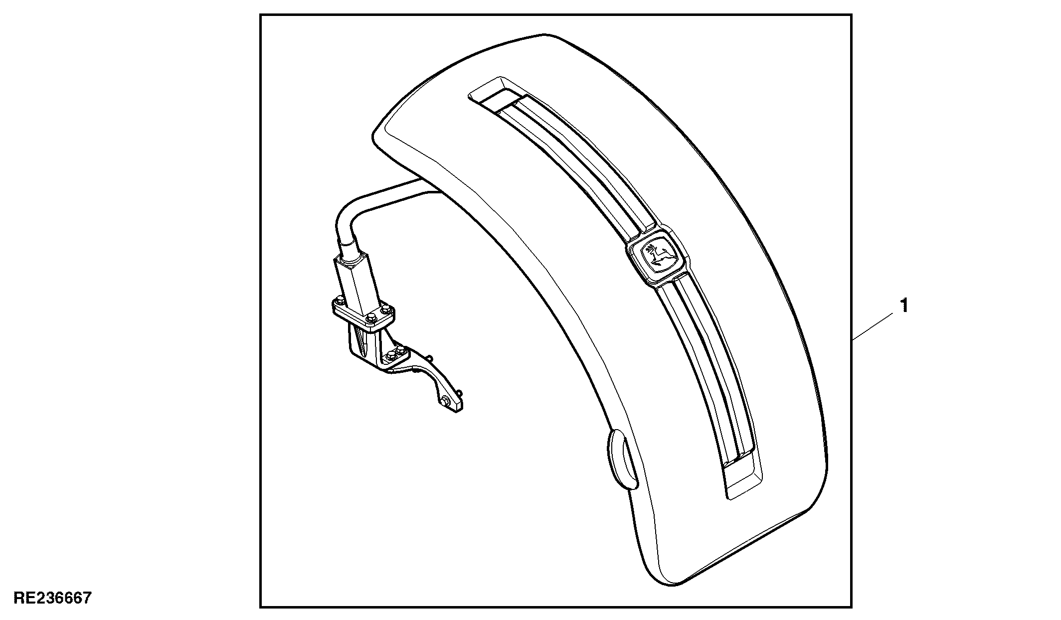 Front Fender Assembly, ILS™, Attachment