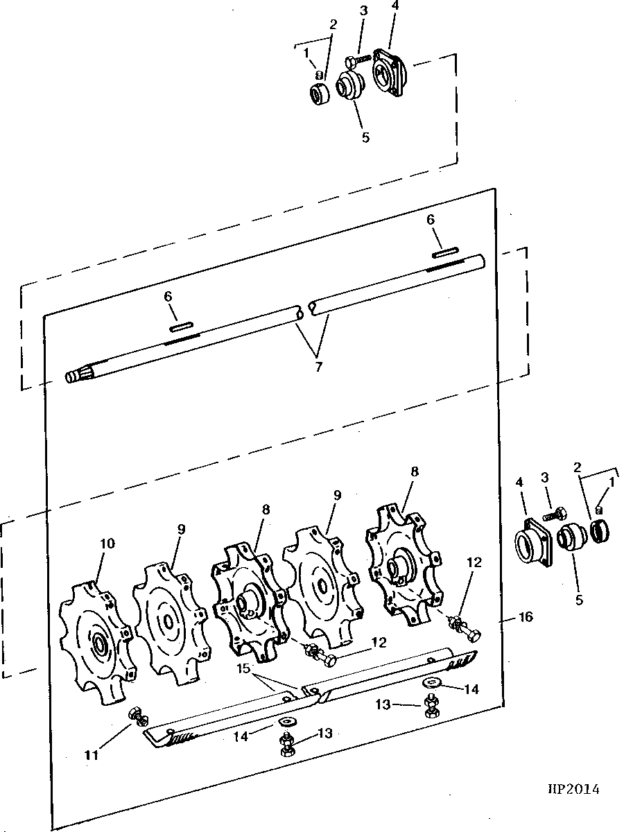 RASP-BAR CYLINDER (DUAL-RANGE CYLINDER DRIVE) (556001 - )