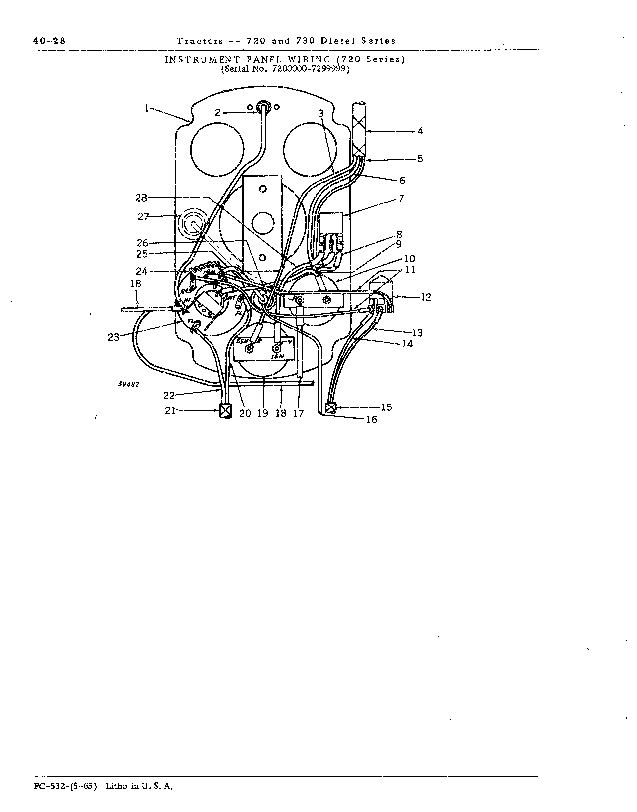 Instrument panel wiring