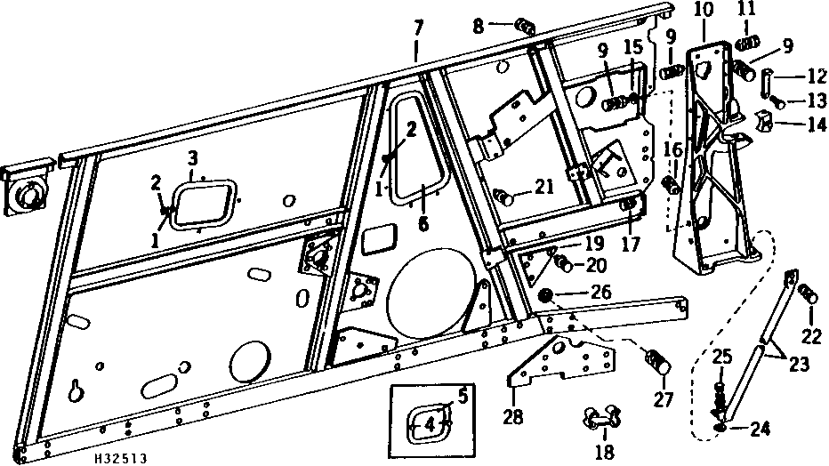 SEPARATOR RIGHT - HAND SIDE SHEETS AND FRAME