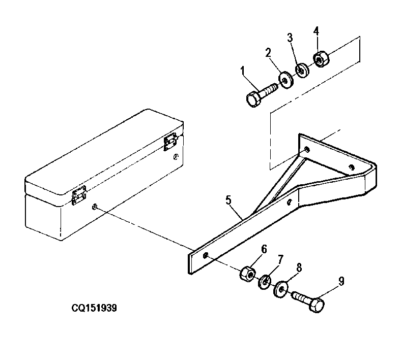 SOPORTE DE LA CAJA DE HERRAMIENTAS - CABINA