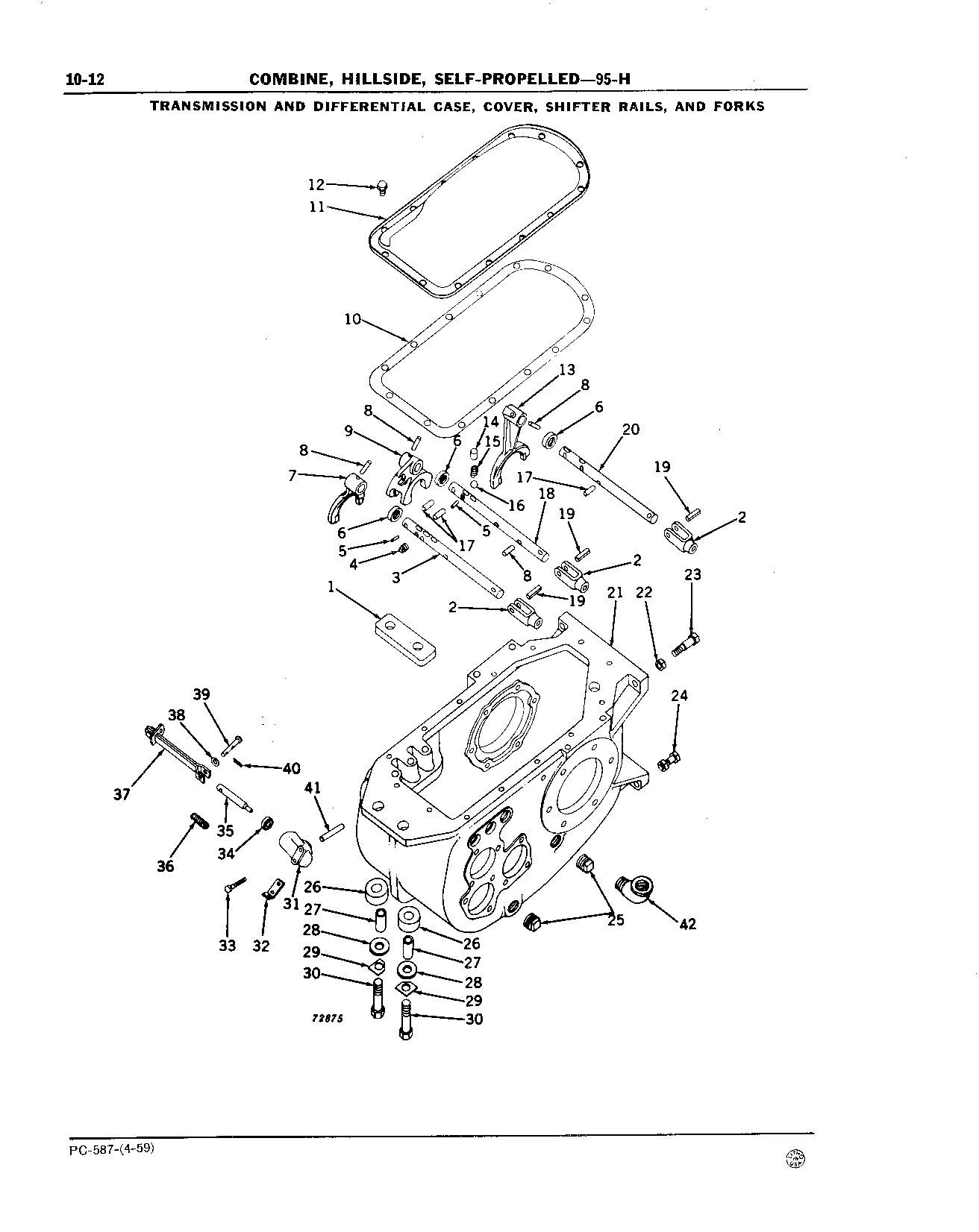 Main Wheel Transmission Gears and Case