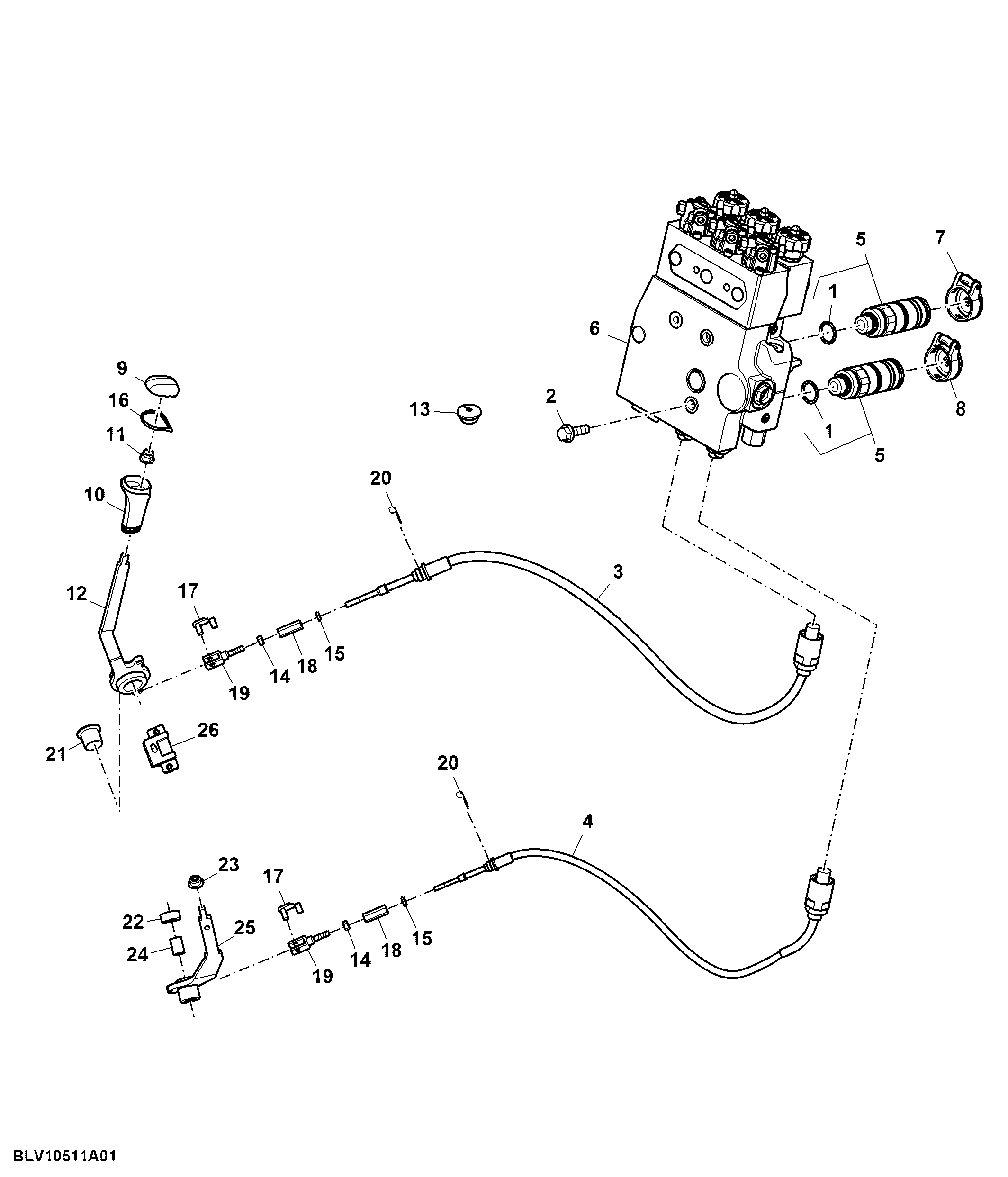 Dual Rear SCV To Triple Rear SCV Conversion Kit