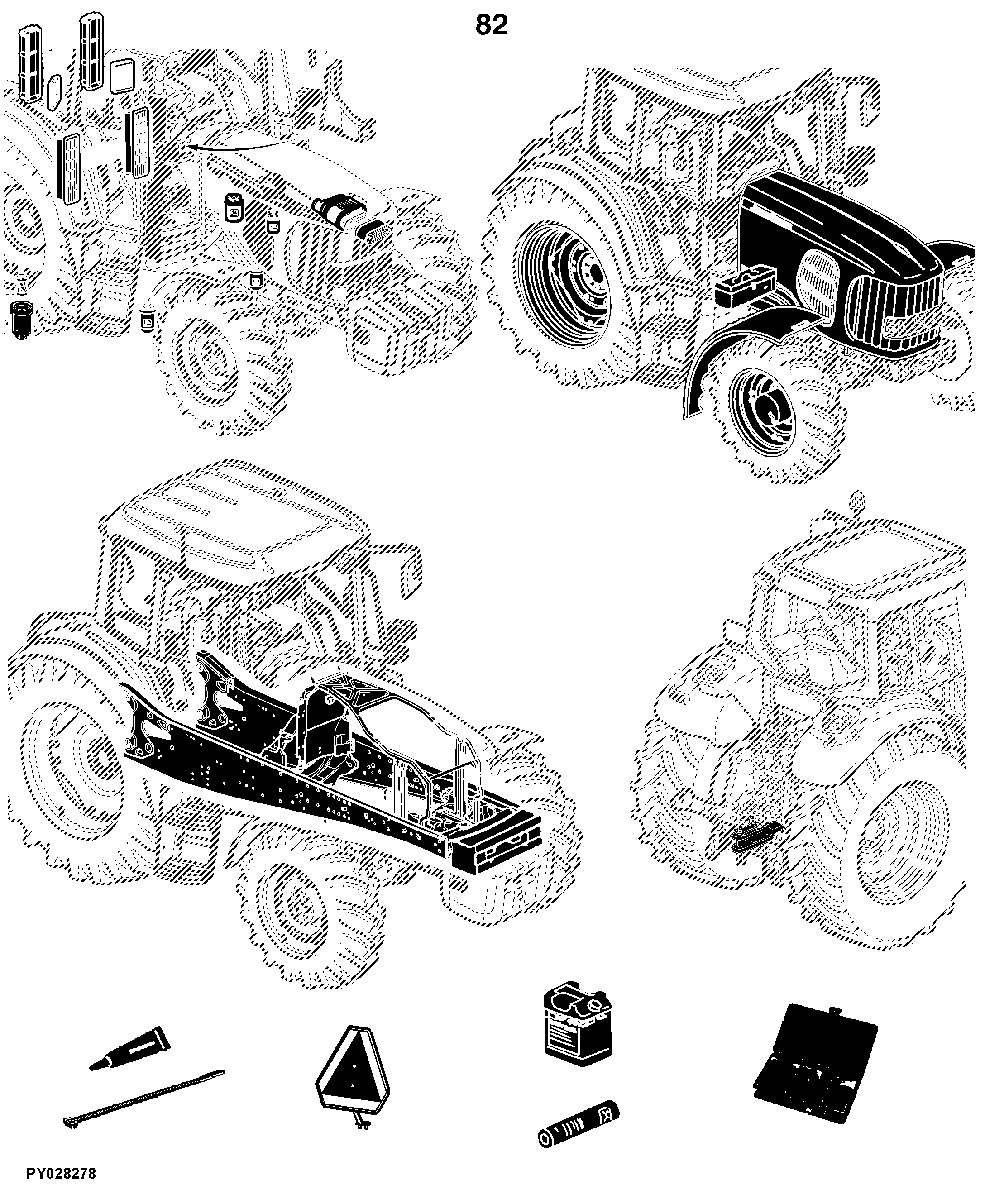 7330 Tractor (Engine 6068HL283) (North American Edition)
