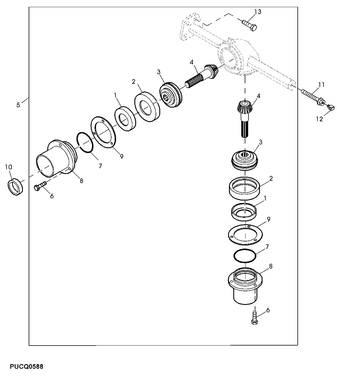 Horizontal Unloading Auger Drive Gear Case (High Unloading Rate)