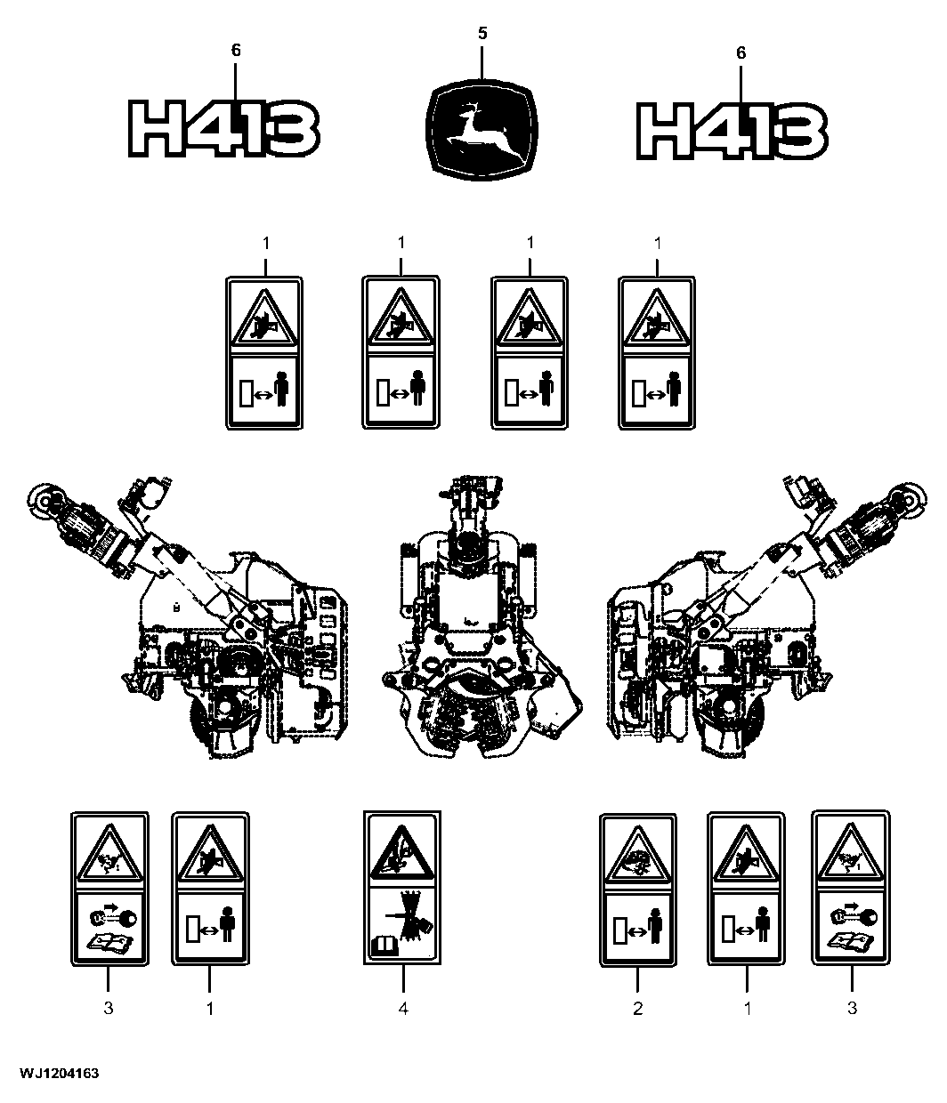 JD Decals for All Countries, Except USA and Canada