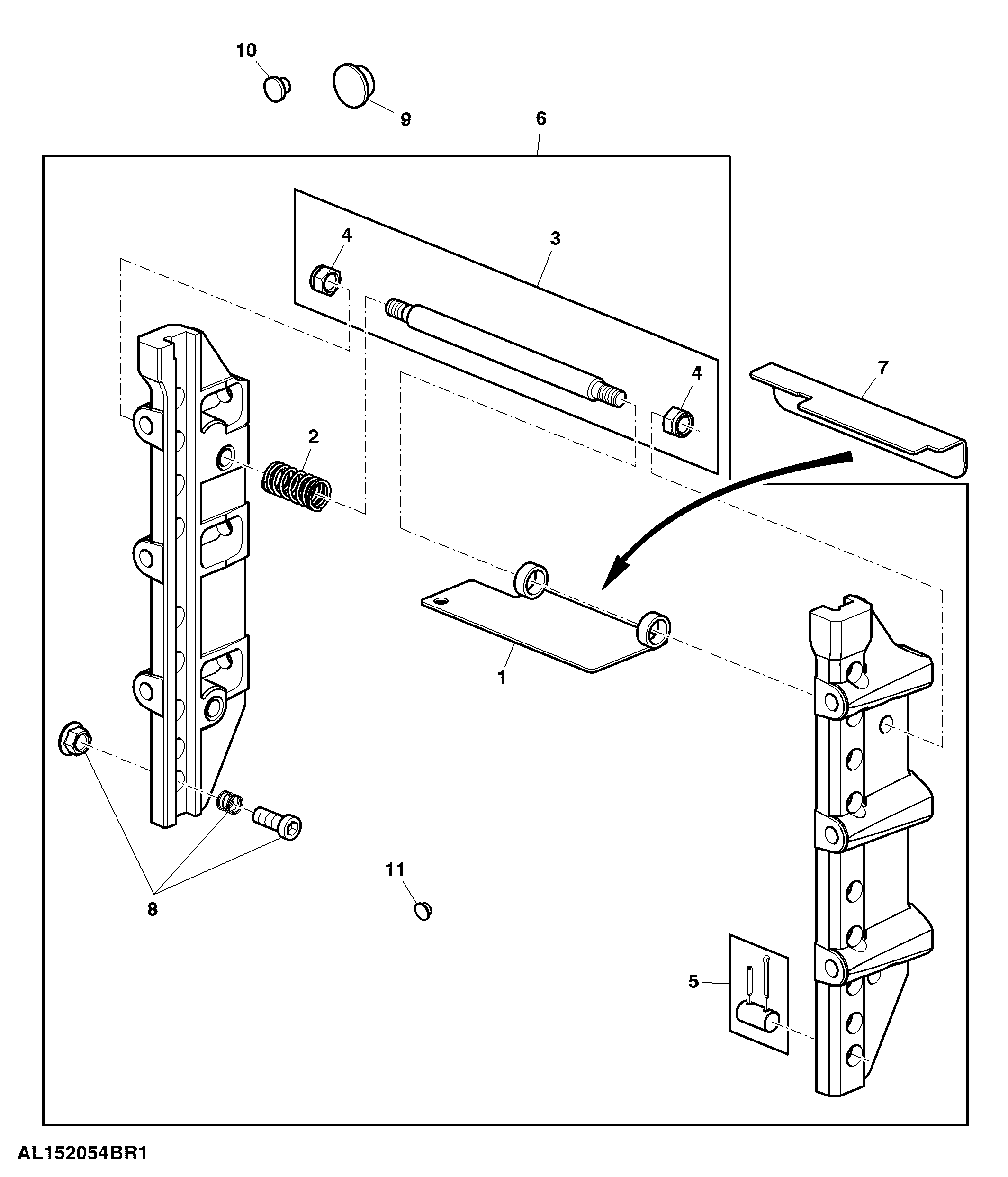 Bracket, Trailer Hitch Height Adjustable, 9 Position