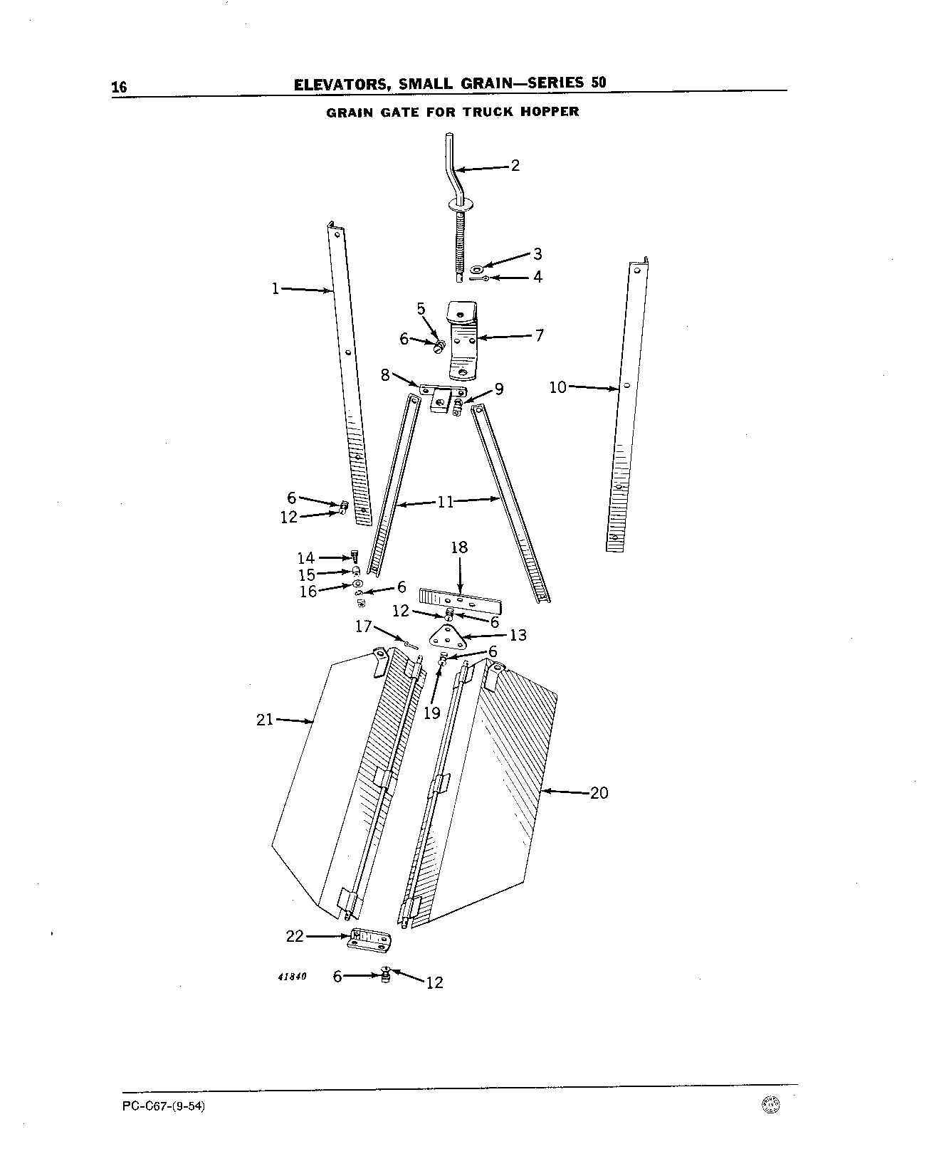 Elevators, Small Grain - Series 50 Grain Gate for Truck Hopper