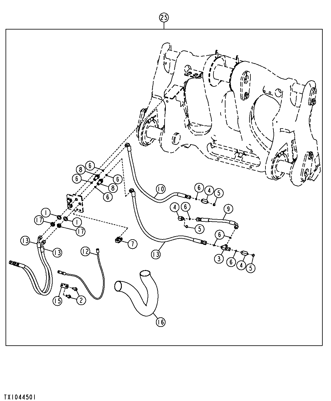Cable Reinforced Hi-Vis Coupler Hydraulics (Powerllel™)