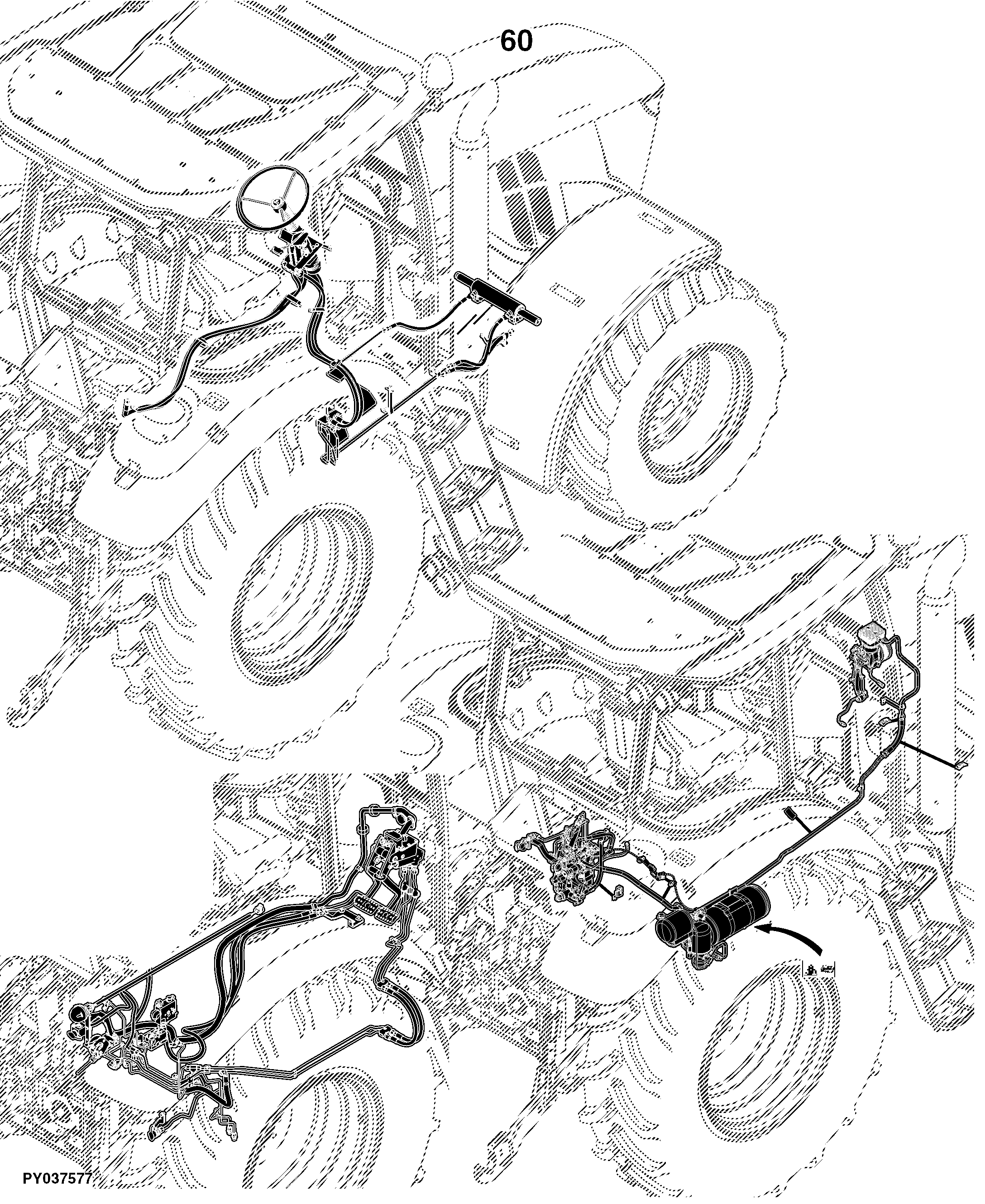 6090MC Tractor (Europe Edition, Engine SN: 4045RXXXXXX)(Interim Tier 4)