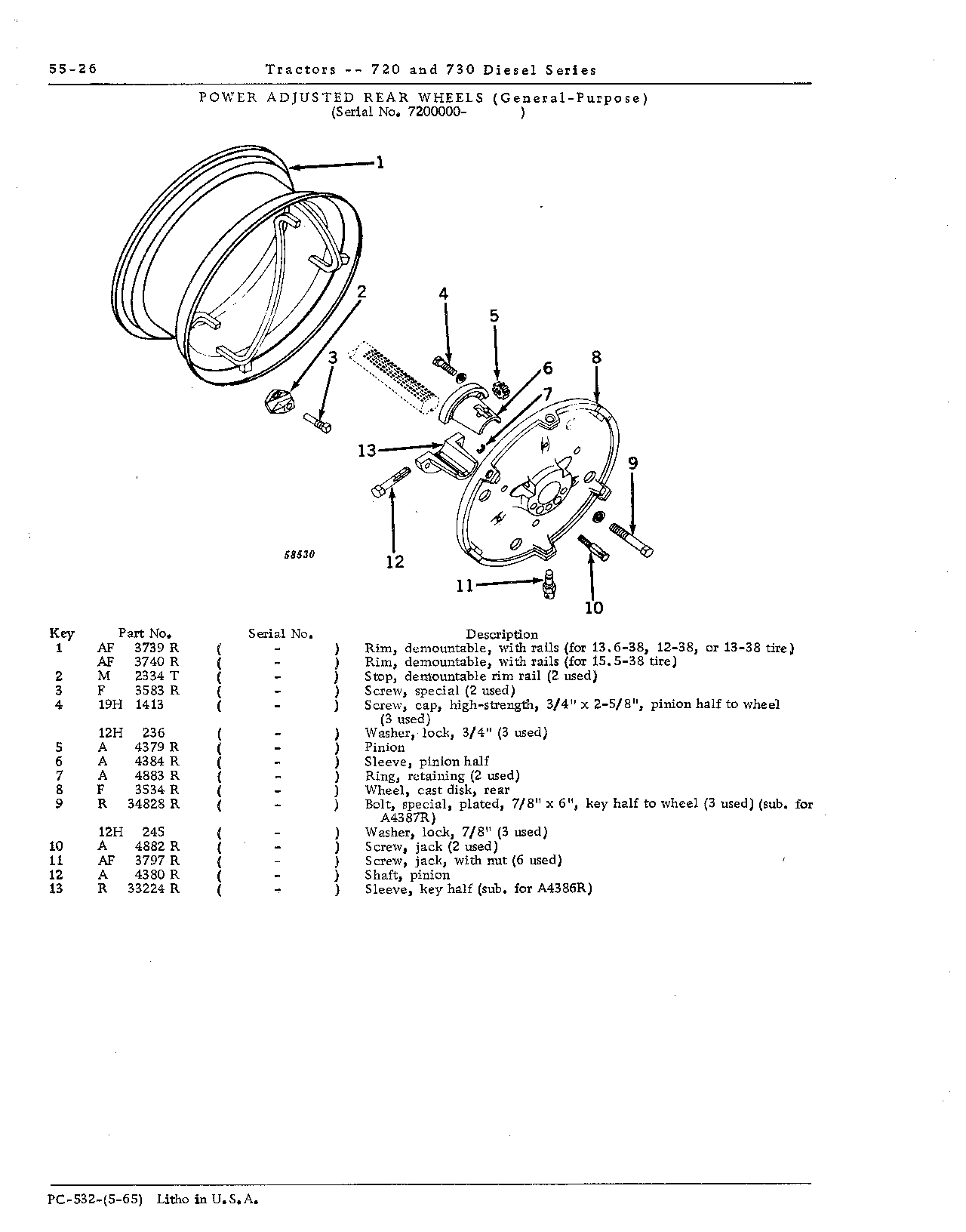 Wheels, rear, power adjusted