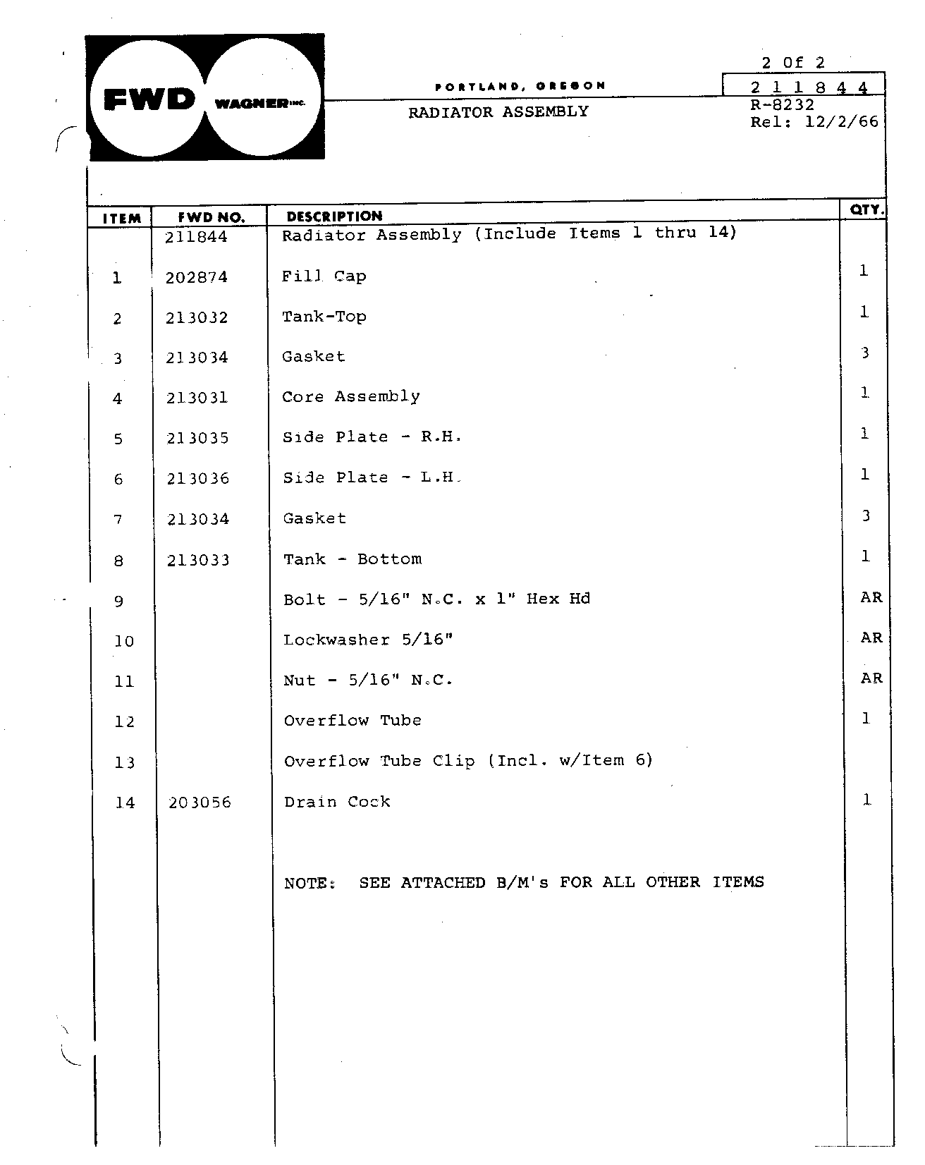Section 90 - Miscellaneous Radiator Assembly (Continued)