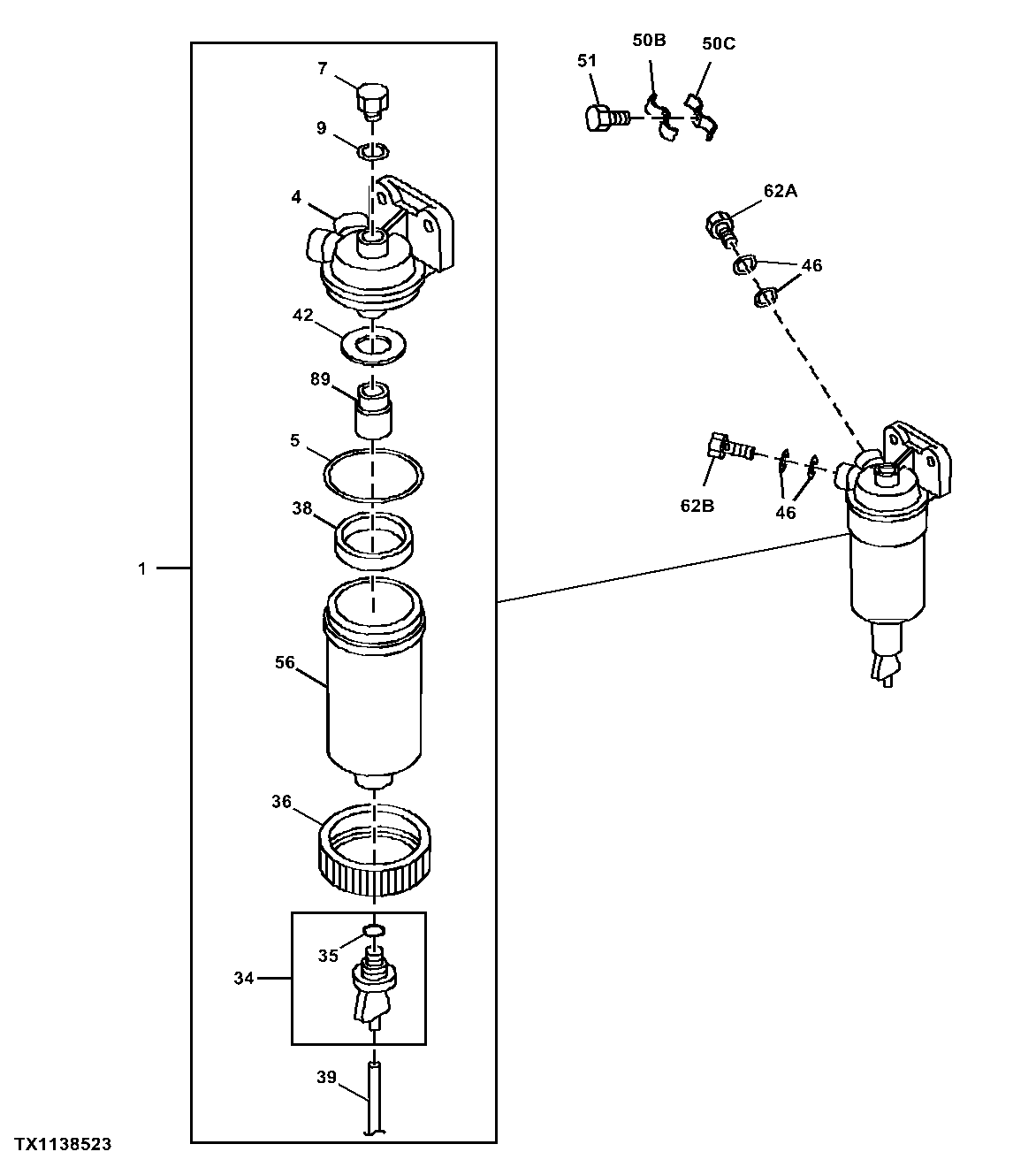 Primary Fuel Filter (Water Sedimentary Bowl)