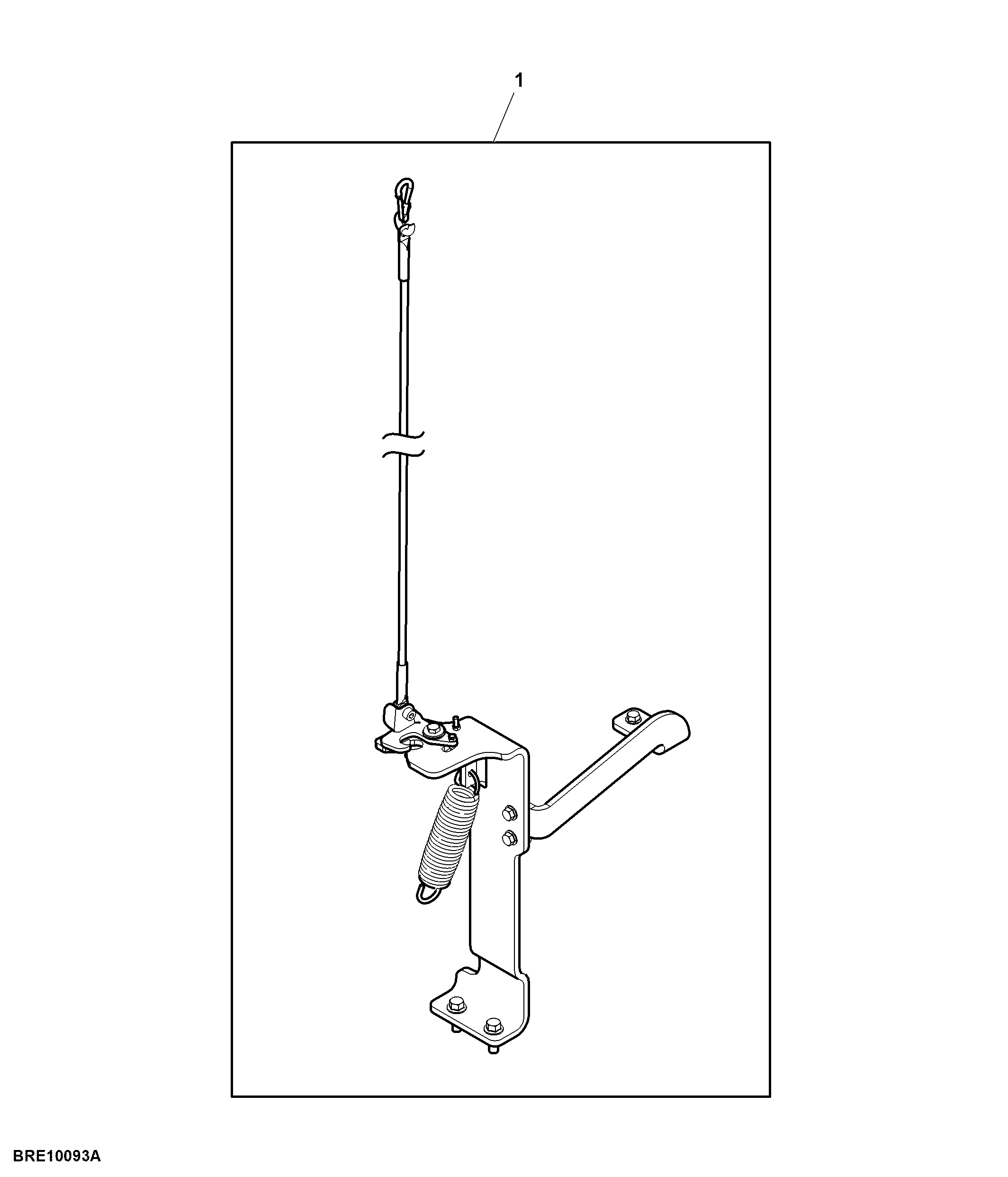 Easy guide Hydraulic Center Link Storage Bracket, Attachment