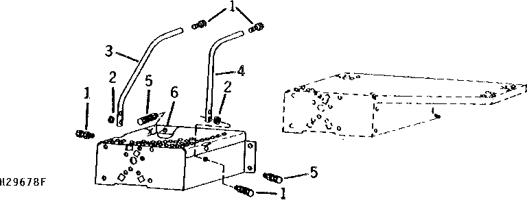 OPERATOR'S PLATFORM LADDER LANDING EXTENSION