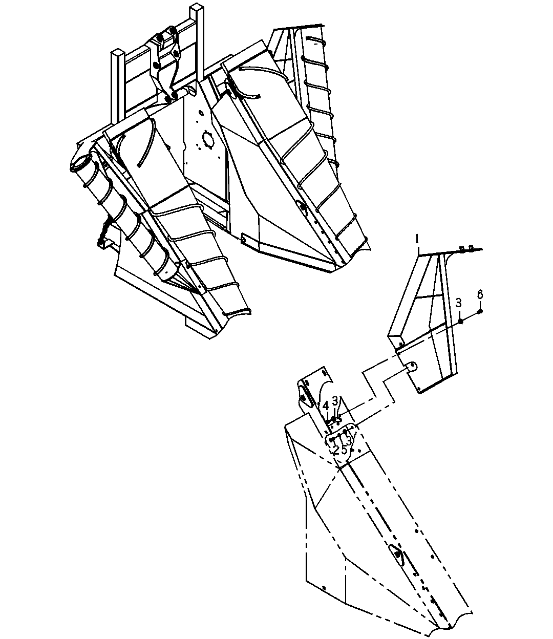 Mount GP, Scroll, Outer, Left(Option 5320,5340) ( - 090755)