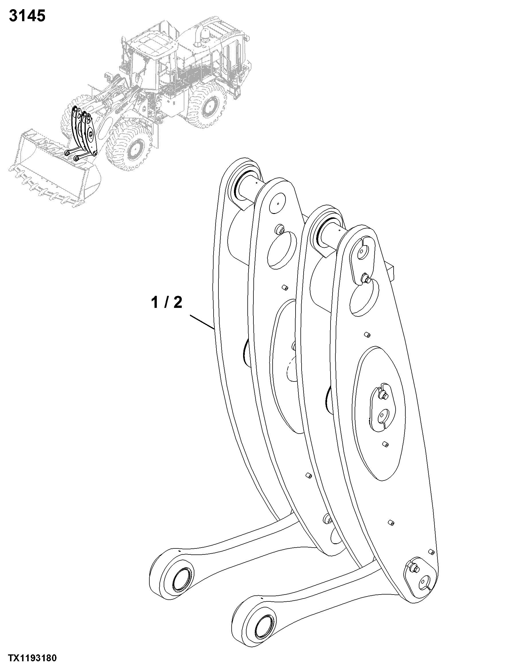 3145 Bucket Loader Linkage
