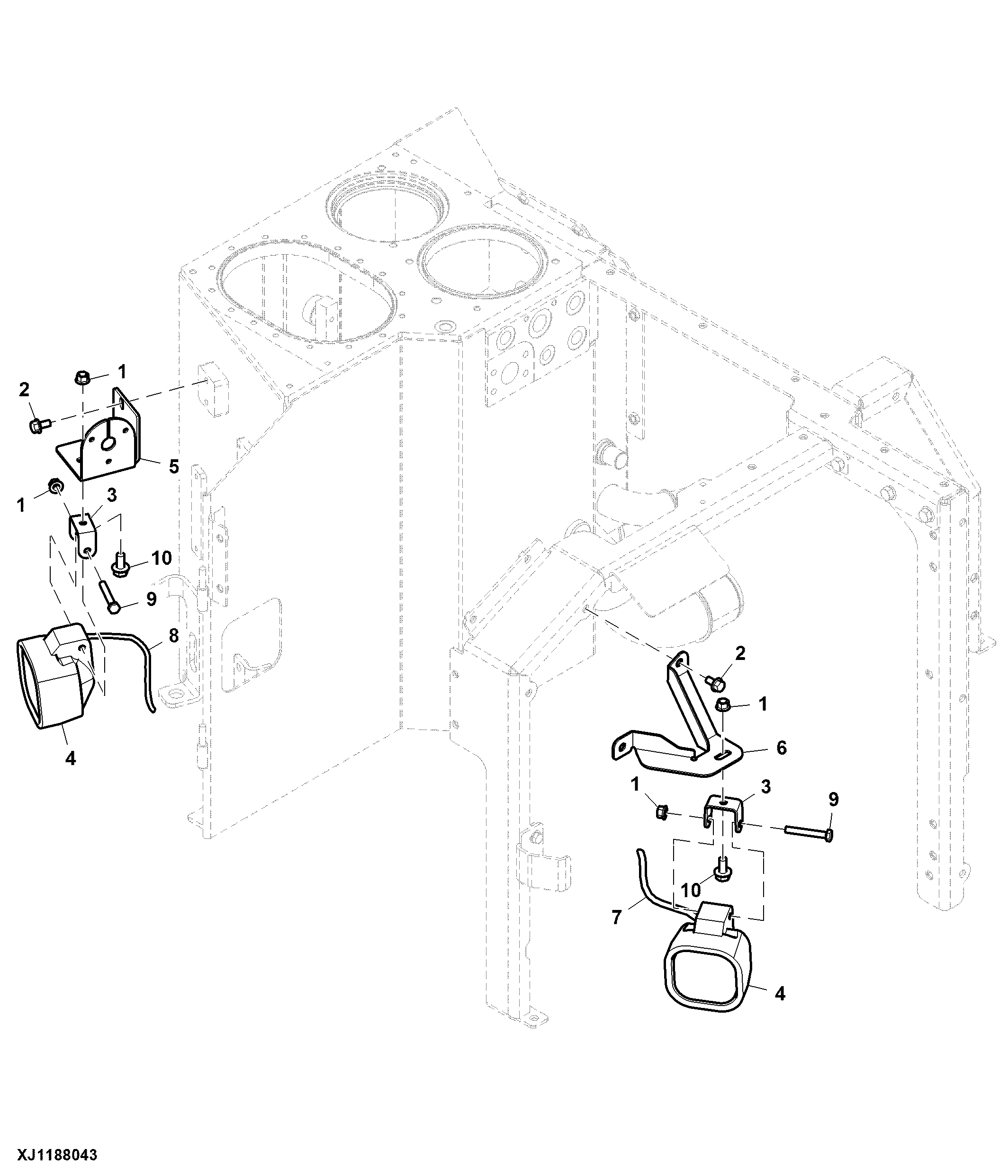 Waist Lights, Back-Up Alarm and Light (Halogen)