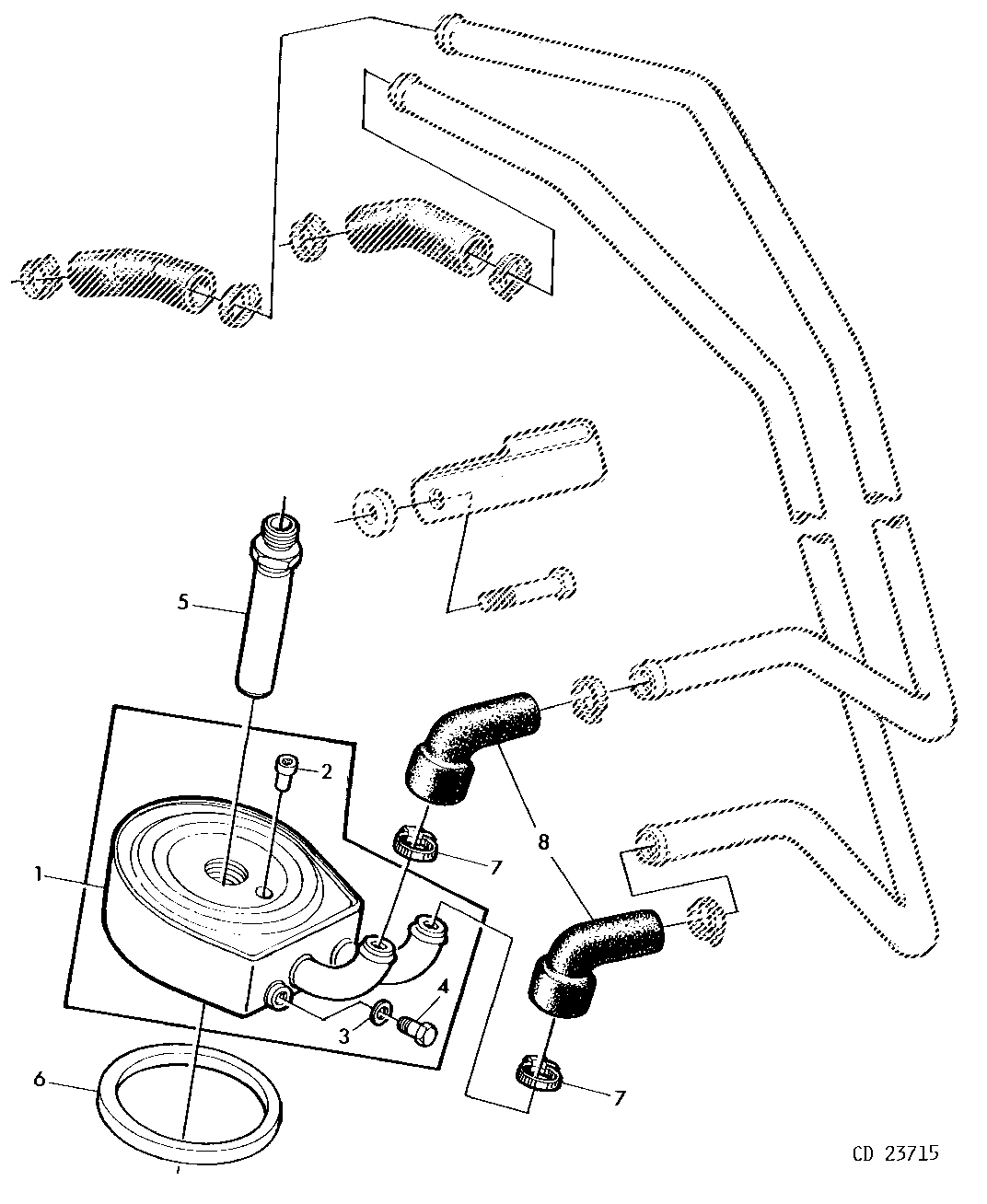 ENGINE OIL COOLER/10 PLATES/BASIC COOLING CAPACITY