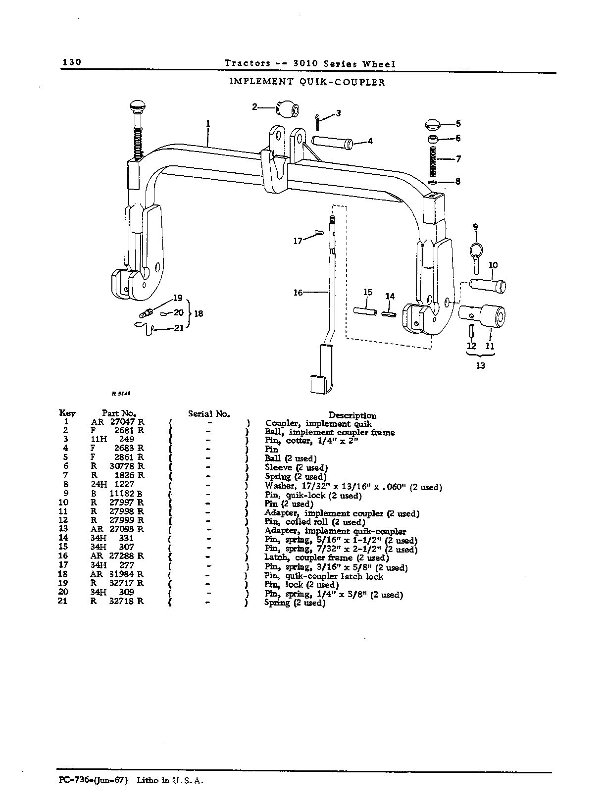Adapter, implement quik-coupler